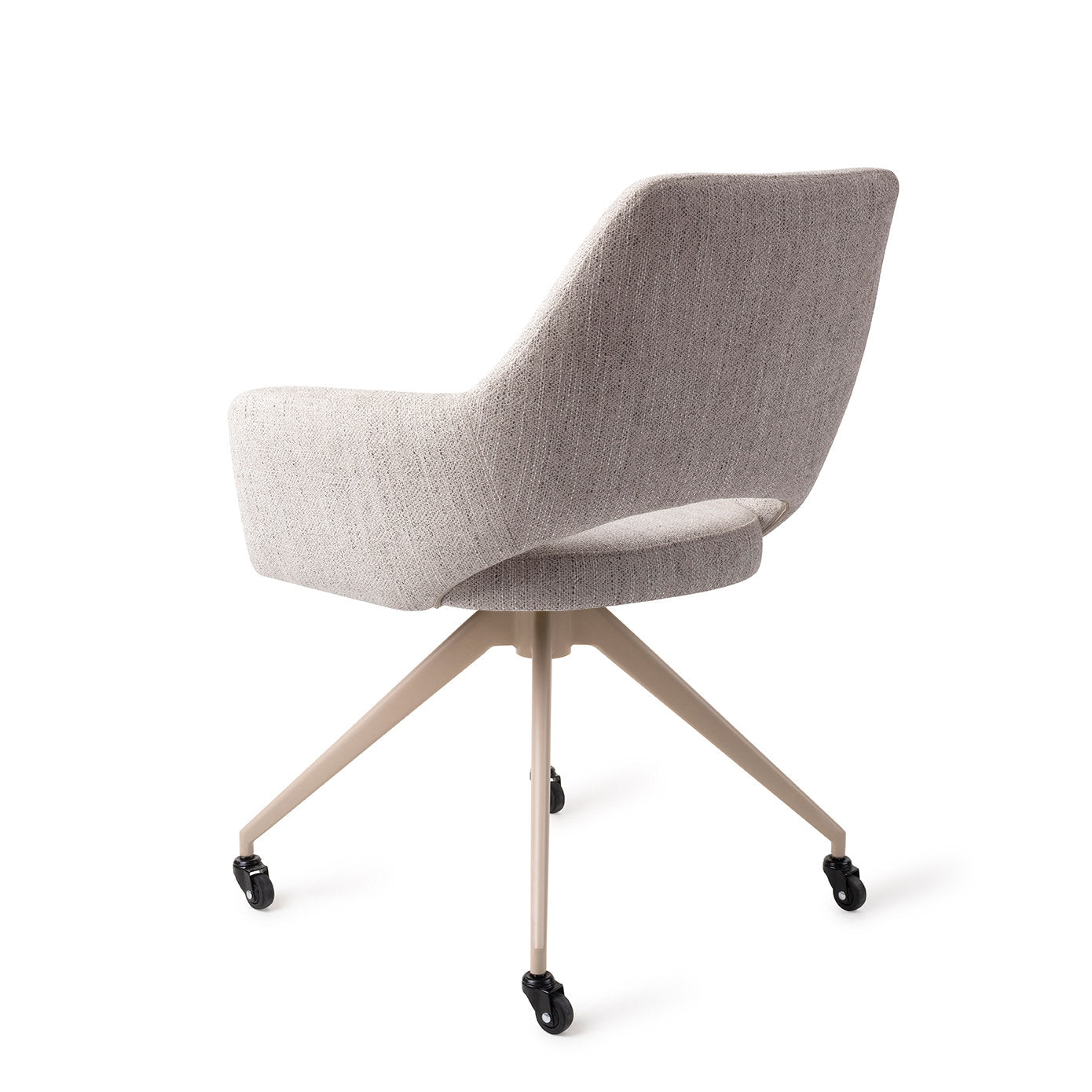 Jesper Home Yanai Pigeon Eetkamerstoel - Glide Beige - KwaliteitWonen.nl