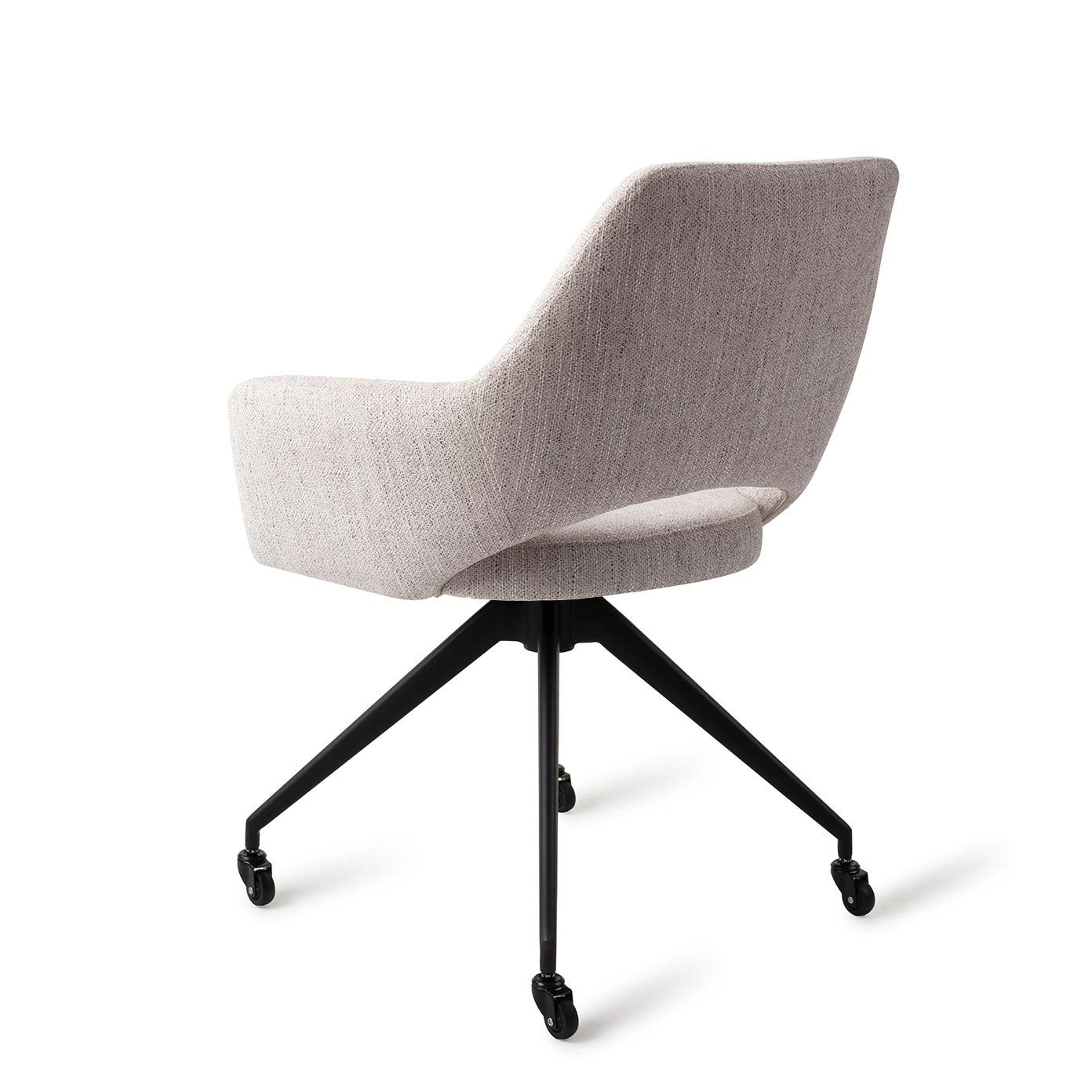 Jesper Home Yanai Pigeon Eetkamerstoel - Glide Black - KwaliteitWonen.nl