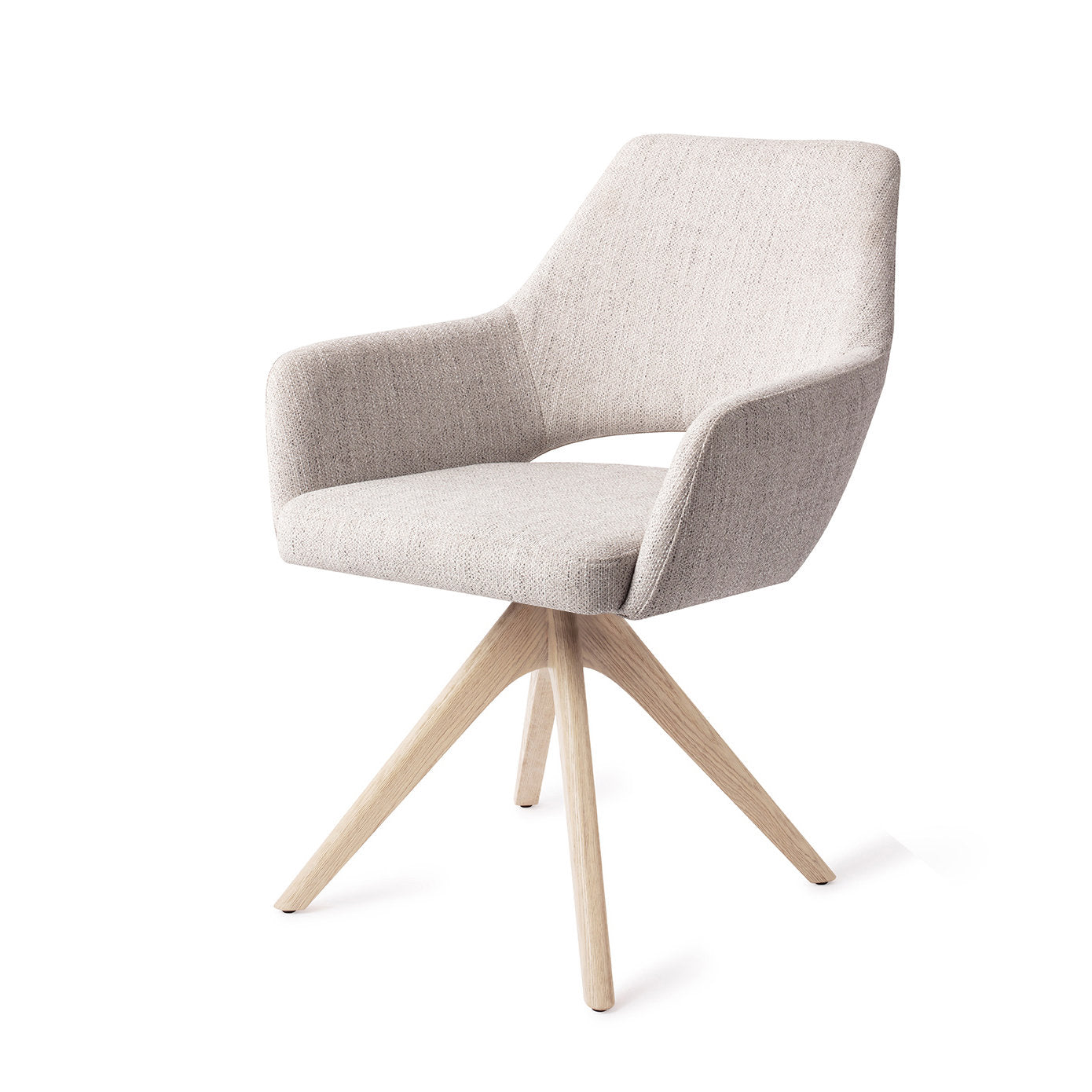 Jesper Home Yanai Pigeon Eetkamerstoel - Revolve Oak Bleach - KwaliteitWonen.nl