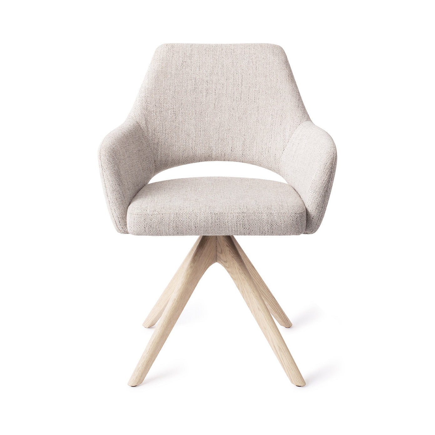 Jesper Home Yanai Pigeon Eetkamerstoel - Revolve Oak Bleach - KwaliteitWonen.nl