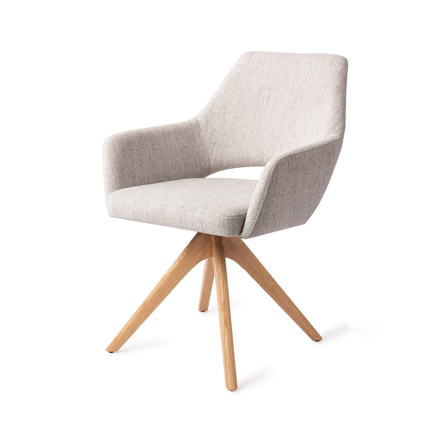 Jesper Home Yanai Pigeon Eetkamerstoel - Revolve Oak Natural - KwaliteitWonen.nl