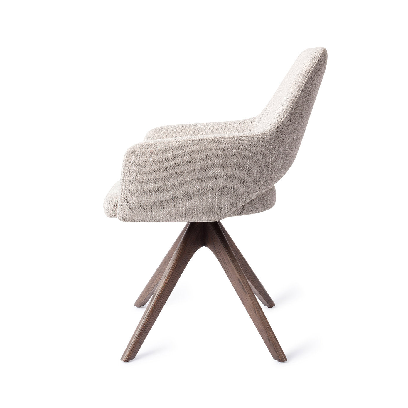 Jesper Home Yanai Pigeon Eetkamerstoel - Revolve Oak Walnut - KwaliteitWonen.nl