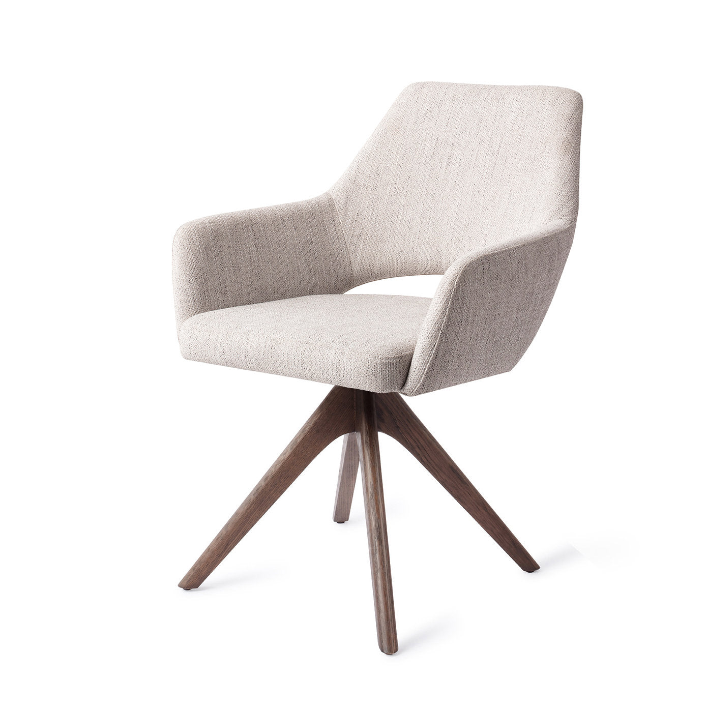 Jesper Home Yanai Pigeon Eetkamerstoel - Revolve Oak Walnut - KwaliteitWonen.nl
