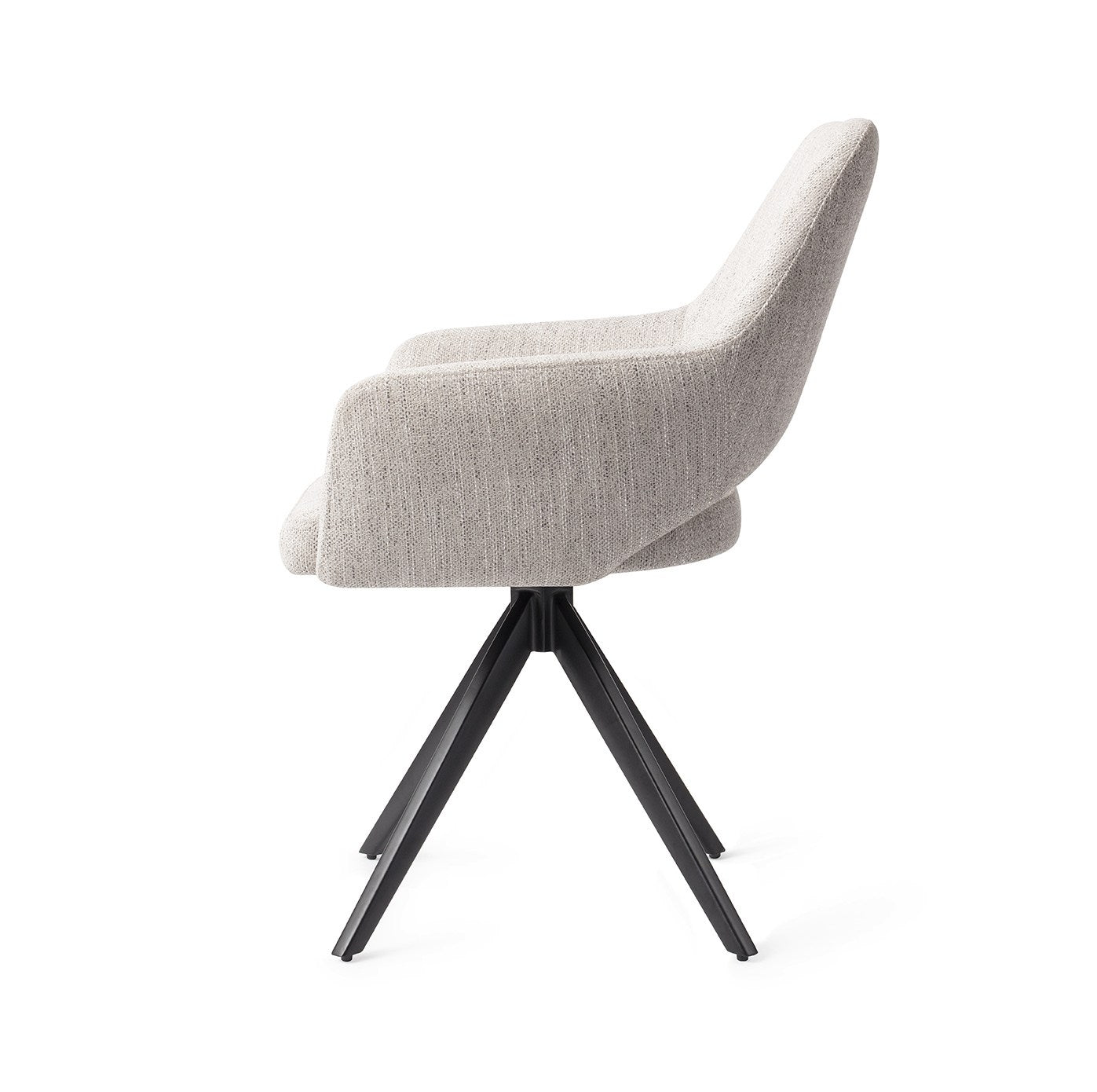Jesper Home Yanai Pigeon Eetkamerstoel - Turn Black - KwaliteitWonen.nl