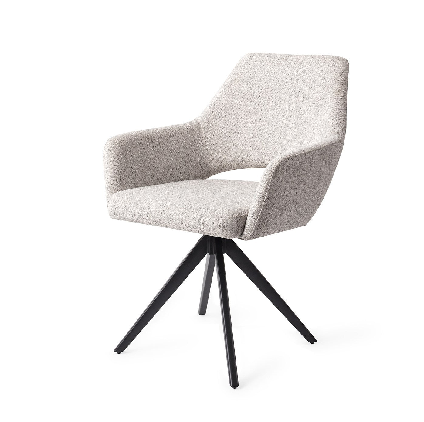 Jesper Home Yanai Pigeon Eetkamerstoel - Turn Black - KwaliteitWonen.nl