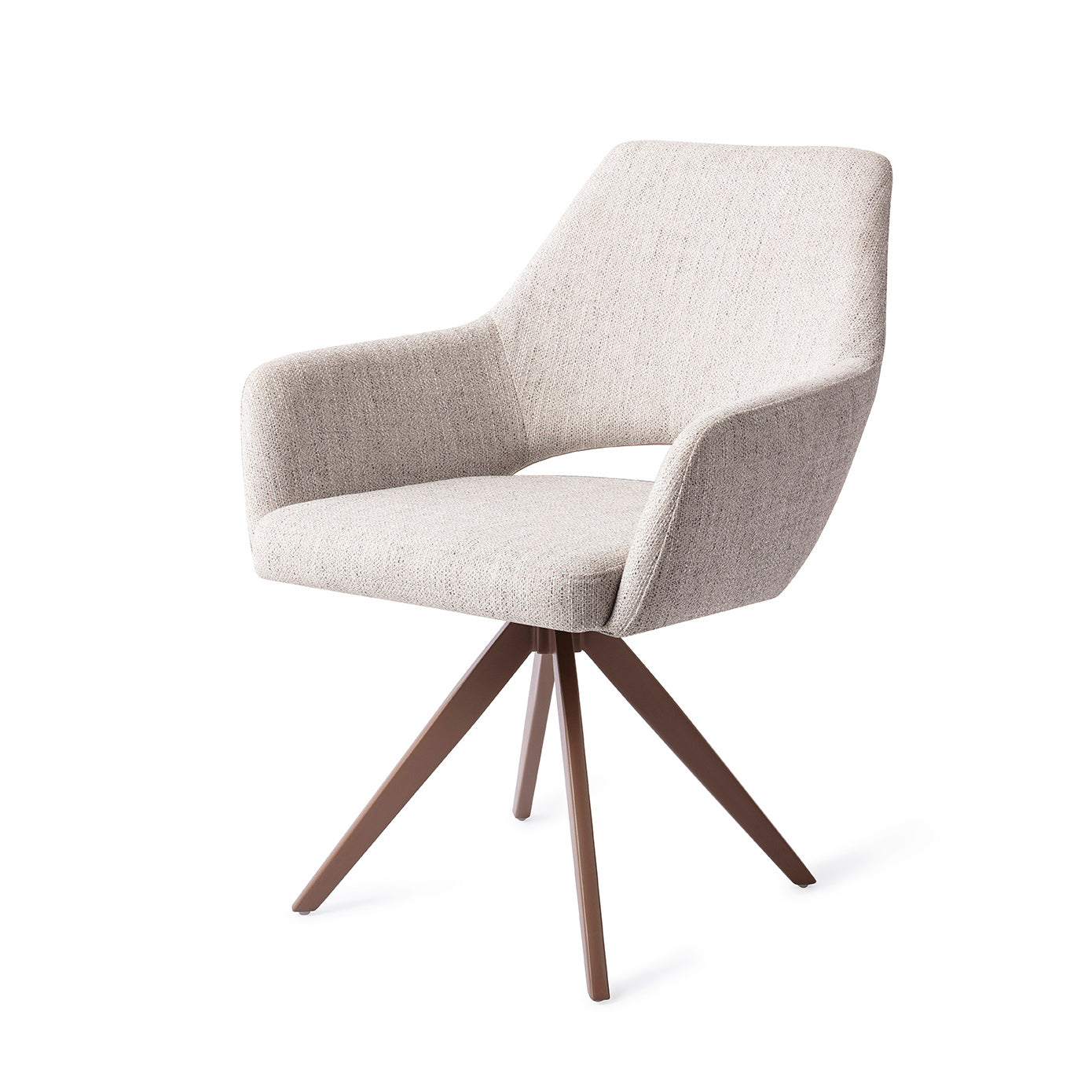 Jesper Home Yanai Pigeon Eetkamerstoel - Turn Brown - KwaliteitWonen.nl
