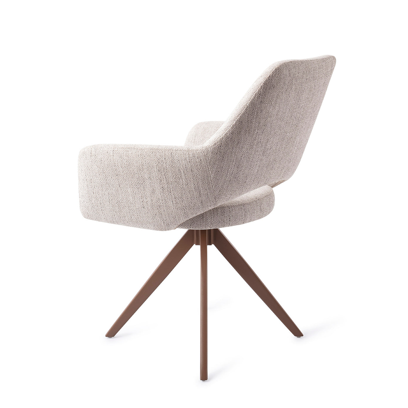 Jesper Home Yanai Pigeon Eetkamerstoel - Turn Brown - KwaliteitWonen.nl