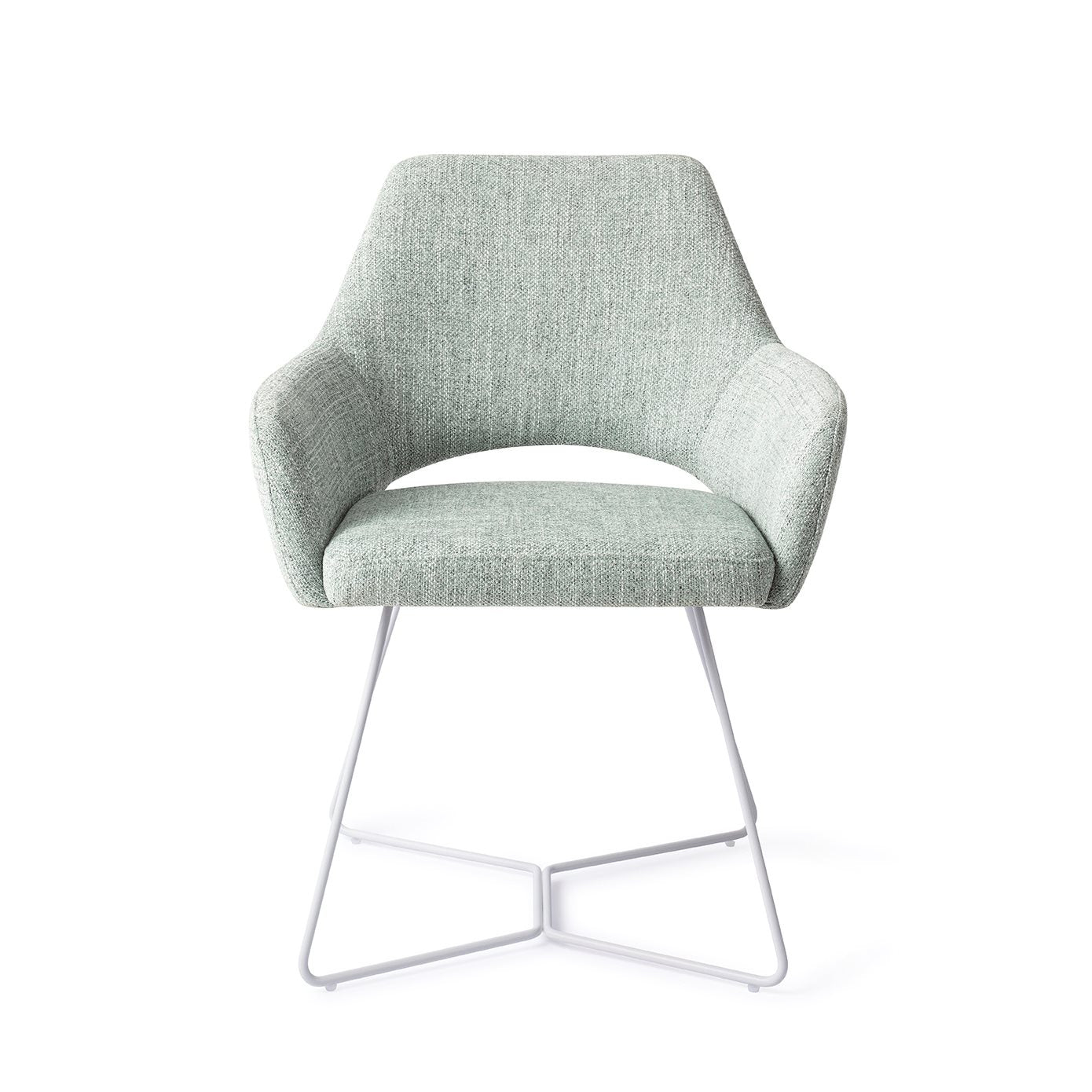 Jesper Home Yanai Soft Sage Eetkamerstoel - Beehive White - KwaliteitWonen.nl