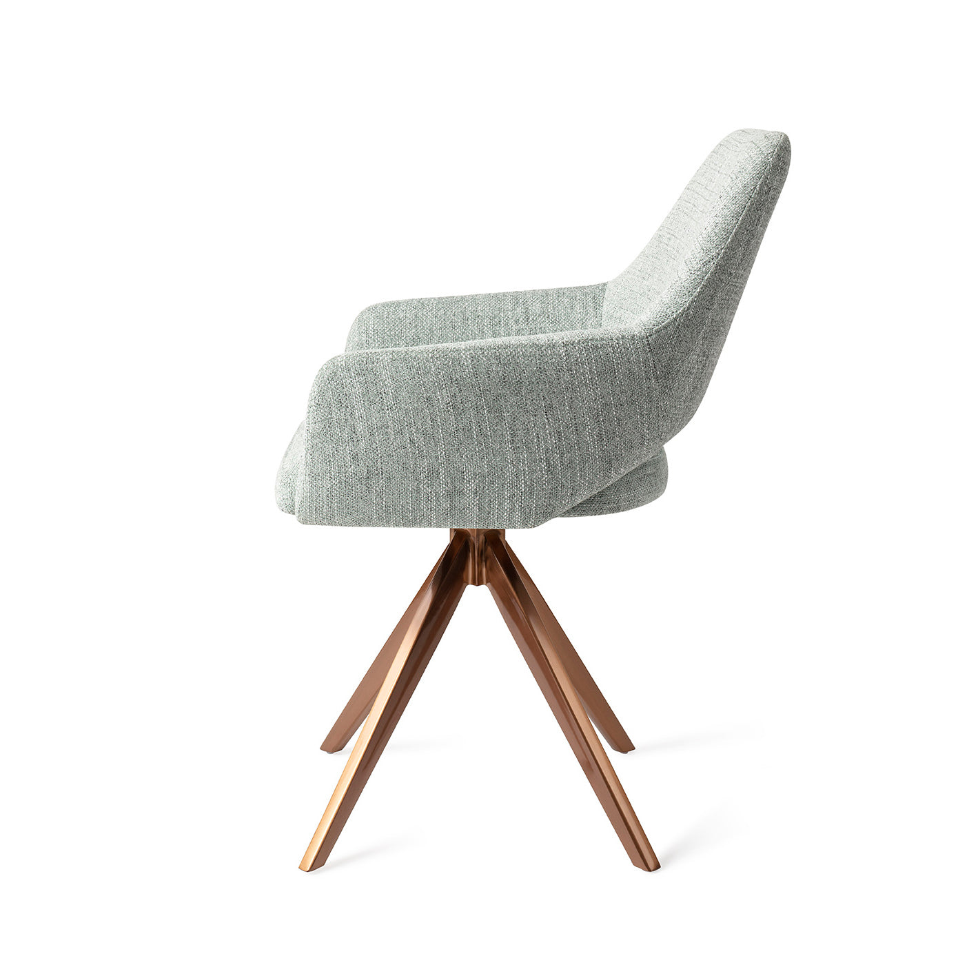 Jesper Home Yanai Soft Sage Eetkamerstoel - Turn Rose - KwaliteitWonen.nl