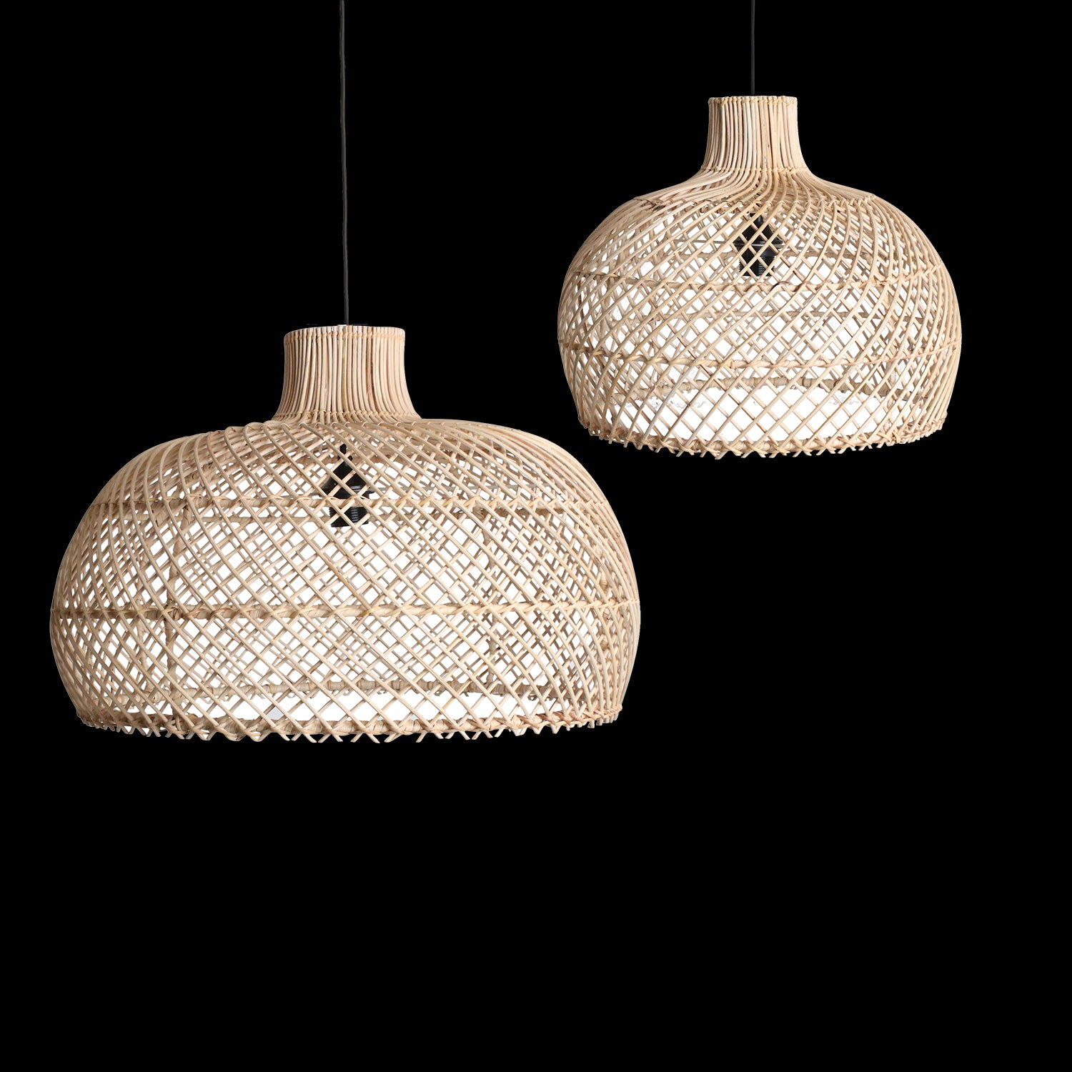 Raw Materials Maze Rotan Hanglamp Naturel -Ø 57x36 Cm