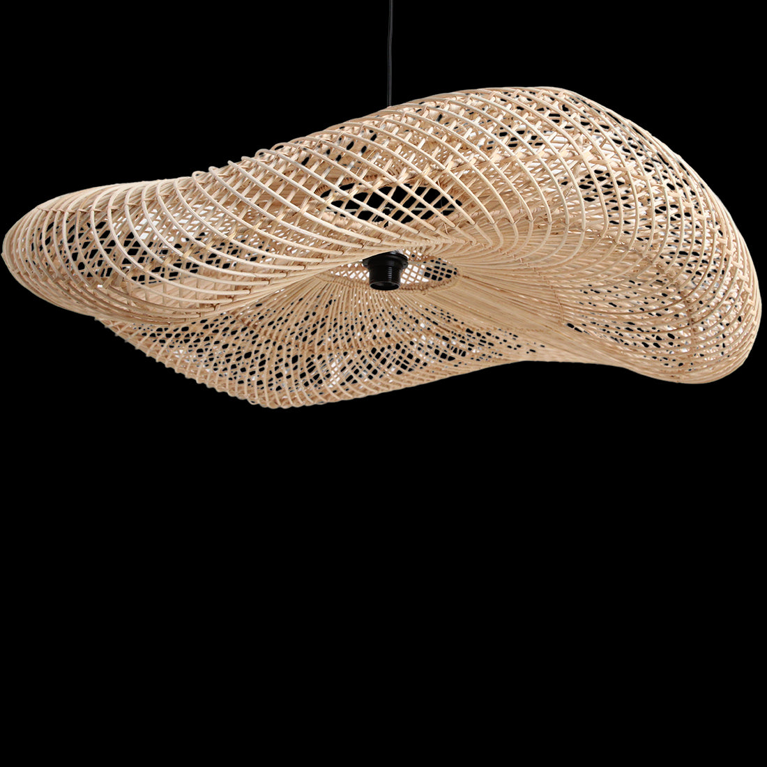 Raw Materials Wave Rotan Hanglamp Xl - Ø90x22 Cm