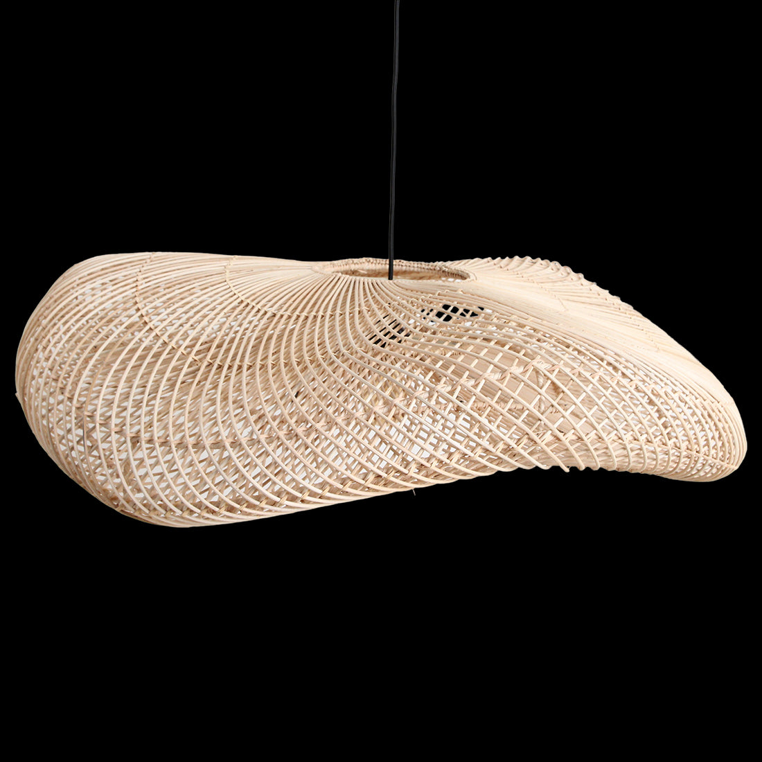 Raw Materials Wave Rotan Hanglamp Xl - Ø90x22 Cm