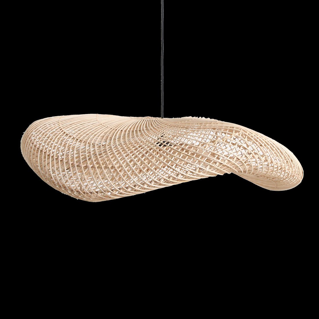 Raw Materials Wave Rotan Hanglamp Xxl - Ø115x35 Cm