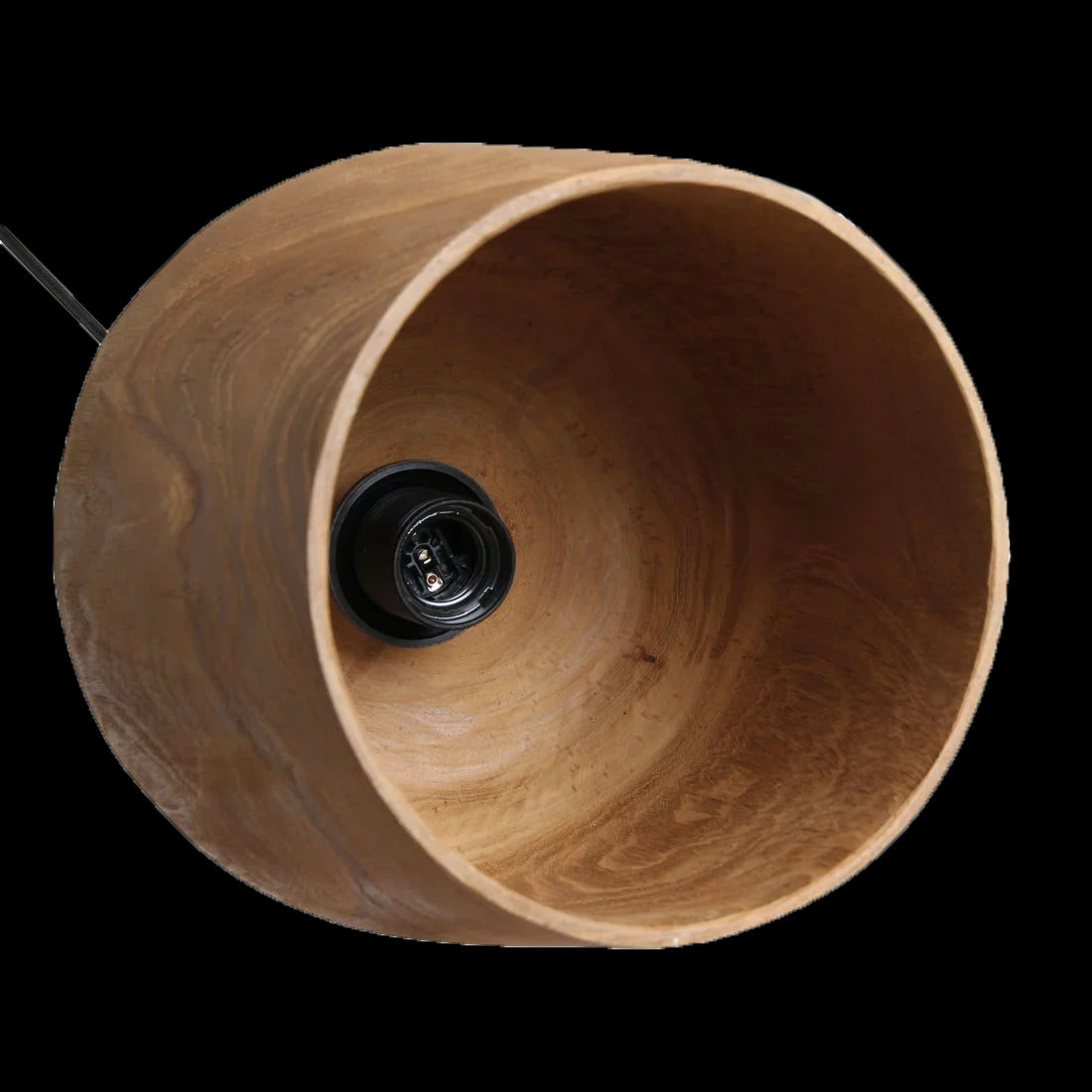 Raw Materials Sirocco Teak Houten Hanglamp Fles - Ø 25x28 Cm