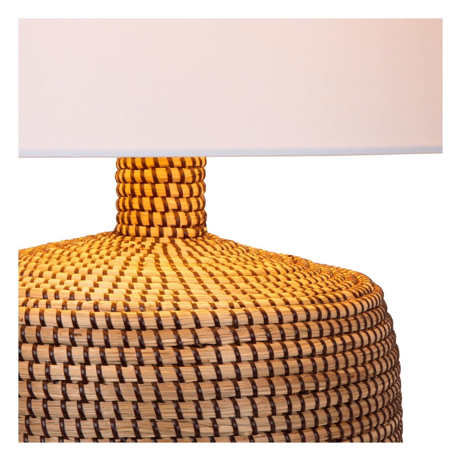 Lucide AMBALA - Tafellamp - Ø 45 cm - 1xE27 - Naturel | Premium - KwaliteitWonen.nl