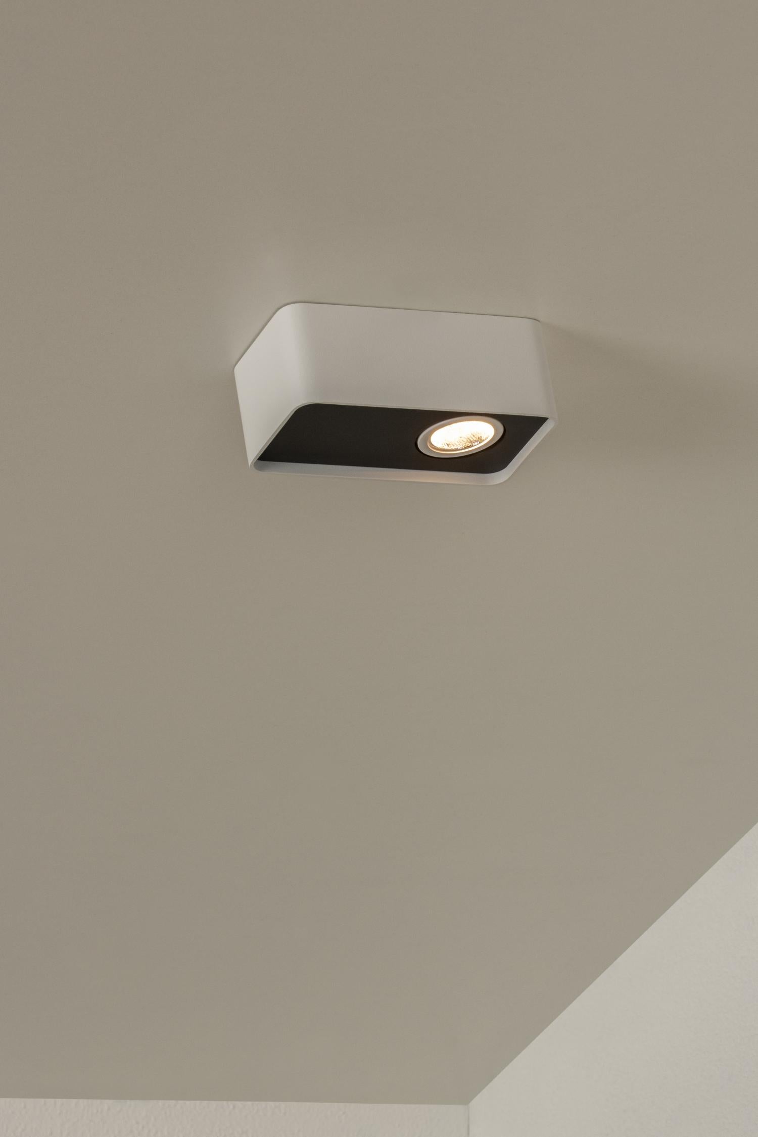 Lucide ANGULAR - Plafondspot - LED Dimb. - 1x6W 2700K - Wit | Premium - KwaliteitWonen.nl