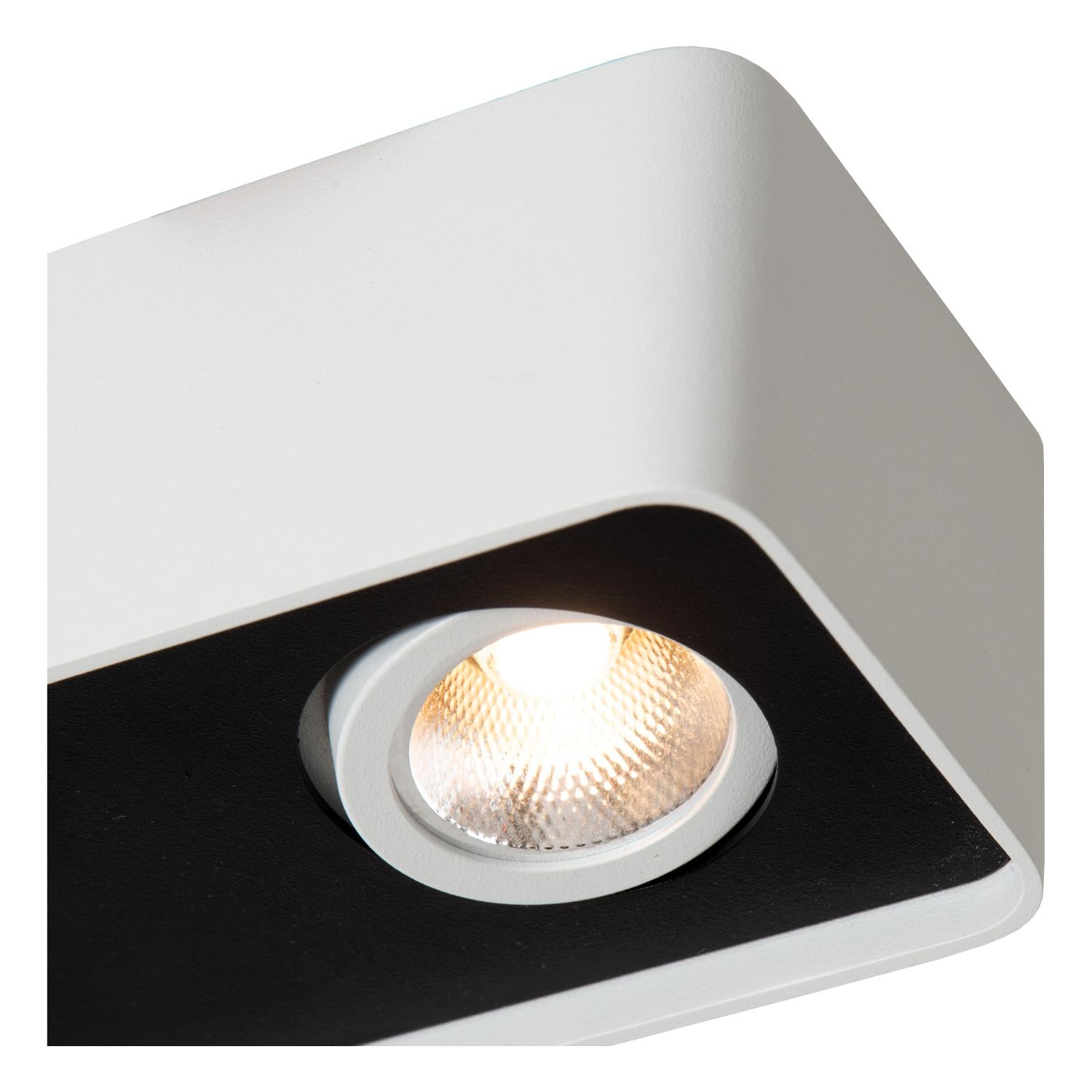 Lucide ANGULAR - Plafondspot - LED Dimb. - 2x5W 2700K - Wit | Premium - KwaliteitWonen.nl