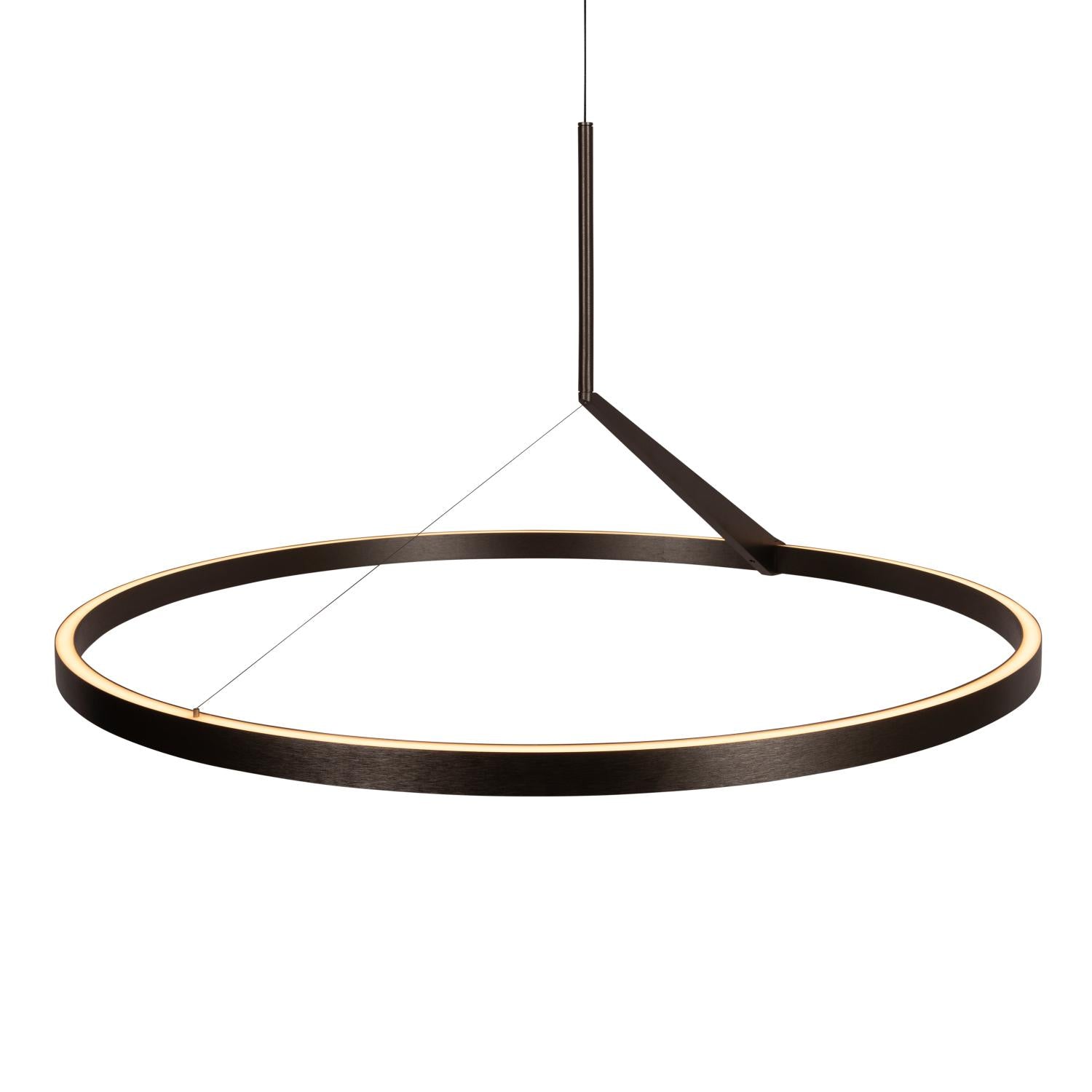 Lucide APPLAUSE - Hanglamp - Ø 80 cm - LED Dimb. - CCT - 1x50W 2700K/4000K - Handbewegingssensor - Grijs ijzer | Premium - KwaliteitWonen.nl