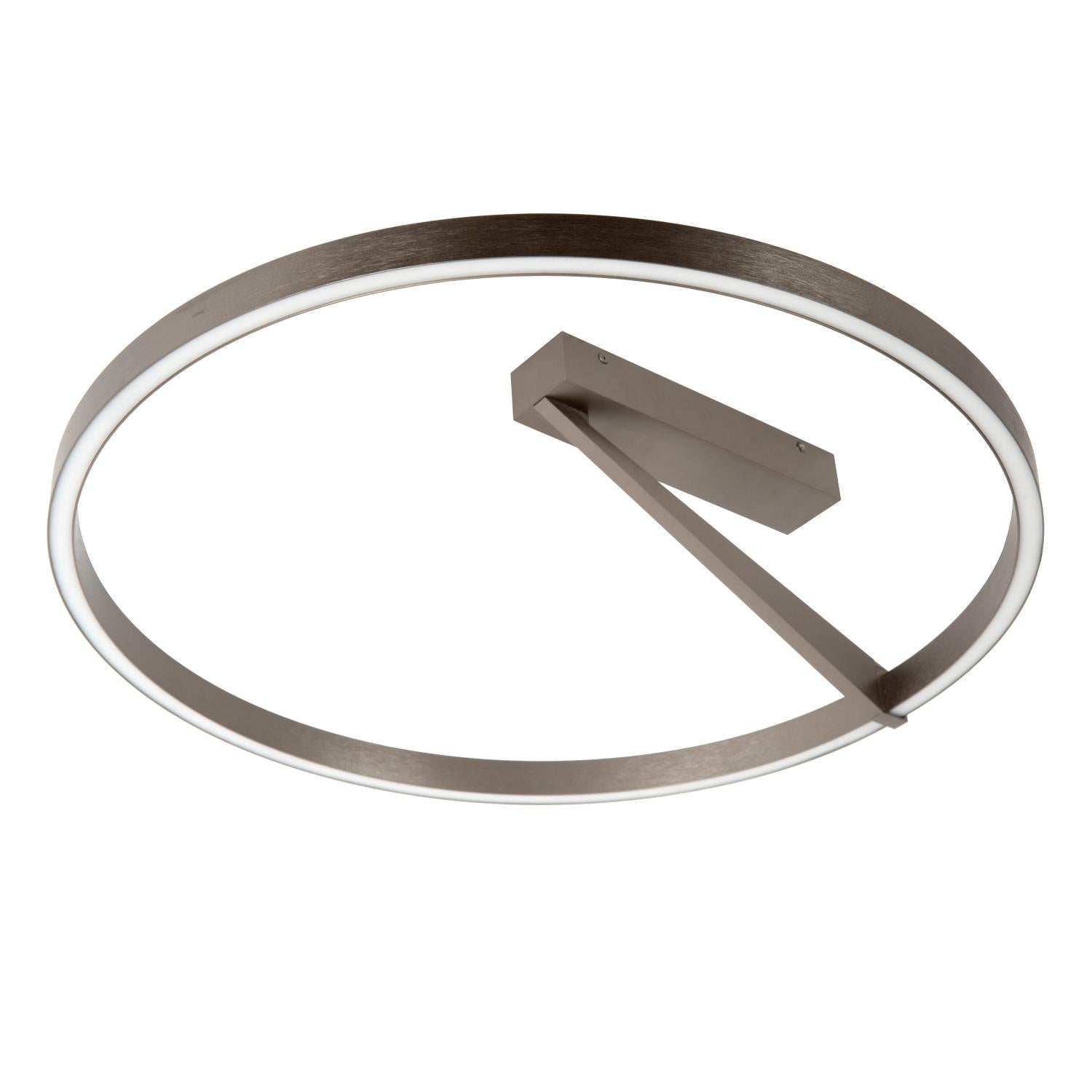 Lucide APPLAUSE - Plafonnière - Ø 60 cm - LED Dimb. - CCT - 1x40W 2200K/4000K - Grijs ijzer | Premium - KwaliteitWonen.nl
