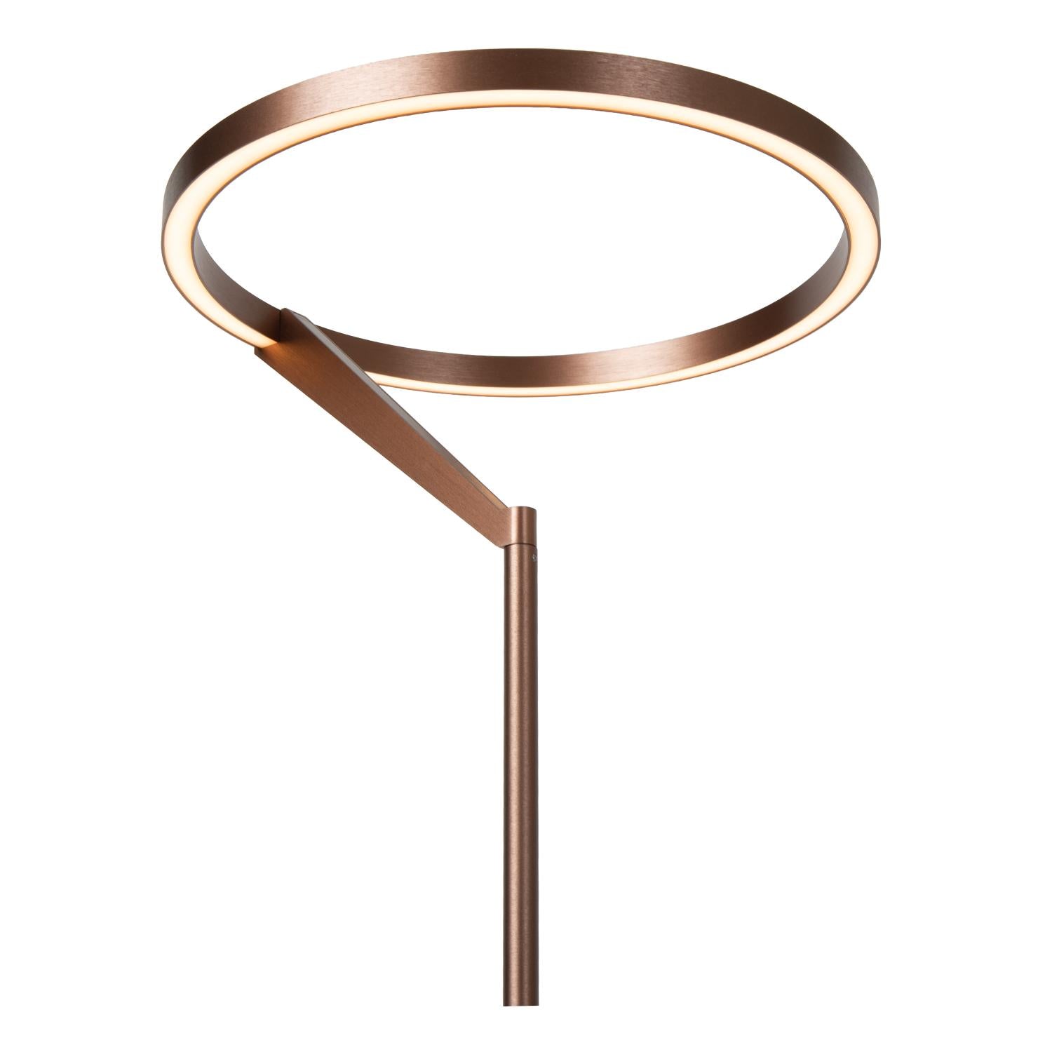 Lucide APPLAUSE - Vloerlamp - Ø 33 cm - LED Dimb. - CCT - 2700K/4000K - Koffie | Premium - KwaliteitWonen.nl