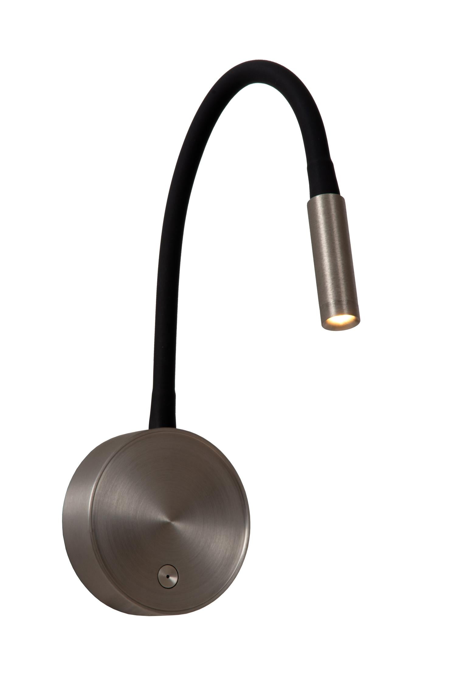 Lucide ASJA - Oplaadbare Wandspot / Wandlamp - Accu/Batterij - LED 3 StepDim - 1x3W 2700K - Grijs ijzer | Premium - KwaliteitWonen.nl