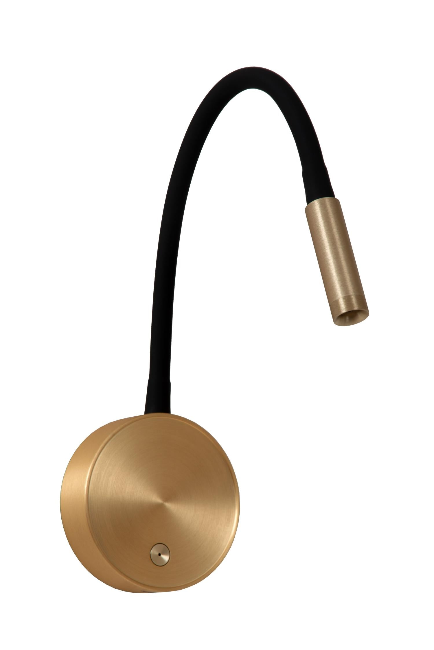 Lucide ASJA - Oplaadbare Wandspot / Wandlamp - Accu/Batterij - LED 3 StepDim - 1x3W 2700K - Mat Goud / Messing | Premium - KwaliteitWonen.nl