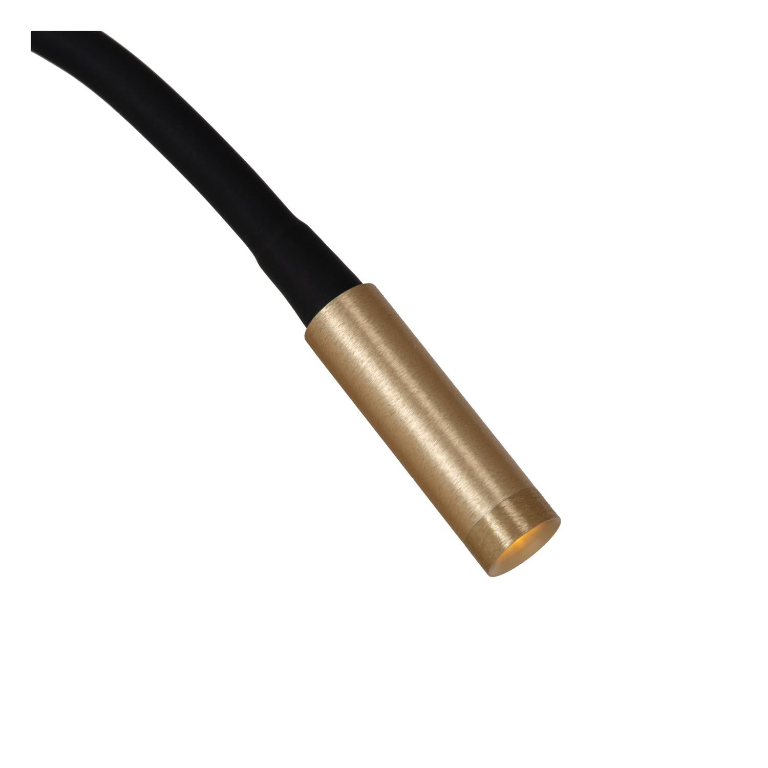 Lucide ASJA - Oplaadbare Wandspot / Wandlamp - Accu/Batterij - LED 3 StepDim - 1x3W 2700K - Mat Goud / Messing | Premium - KwaliteitWonen.nl