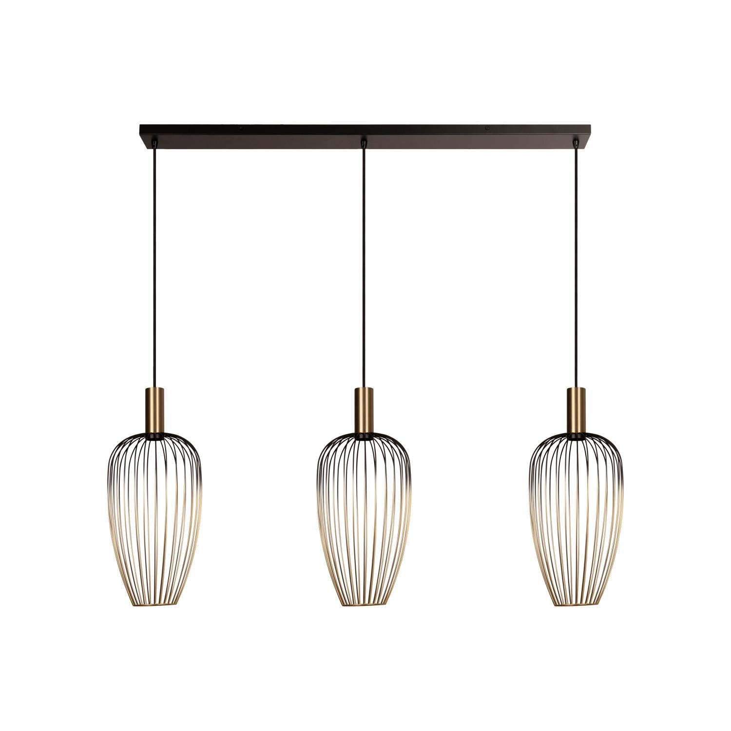Lucide AURELIE - Hanglamp - 3xGU10 (MR11) - Goud | Vibes - KwaliteitWonen.nl