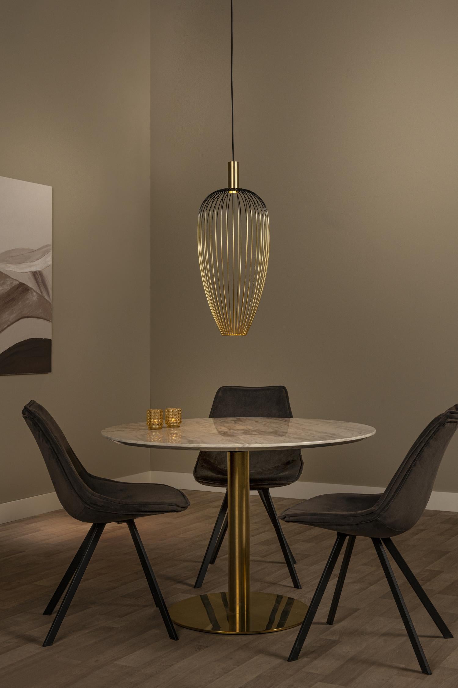 Lucide AURELIE - Hanglamp - Ø 30 cm - 1xGU10 (MR11) - Goud | Vibes - KwaliteitWonen.nl