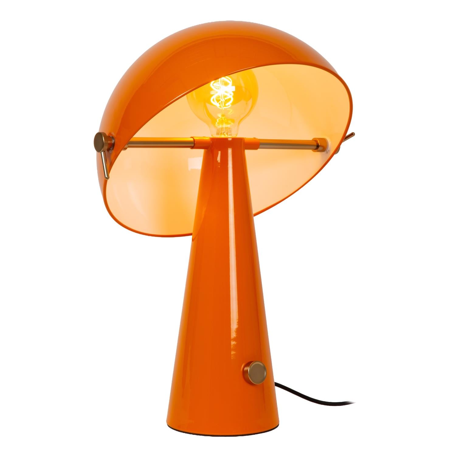 Lucide BARONE - Tafellamp - Ø 38 cm - 1xE27 - Oranje | Vibes - KwaliteitWonen.nl