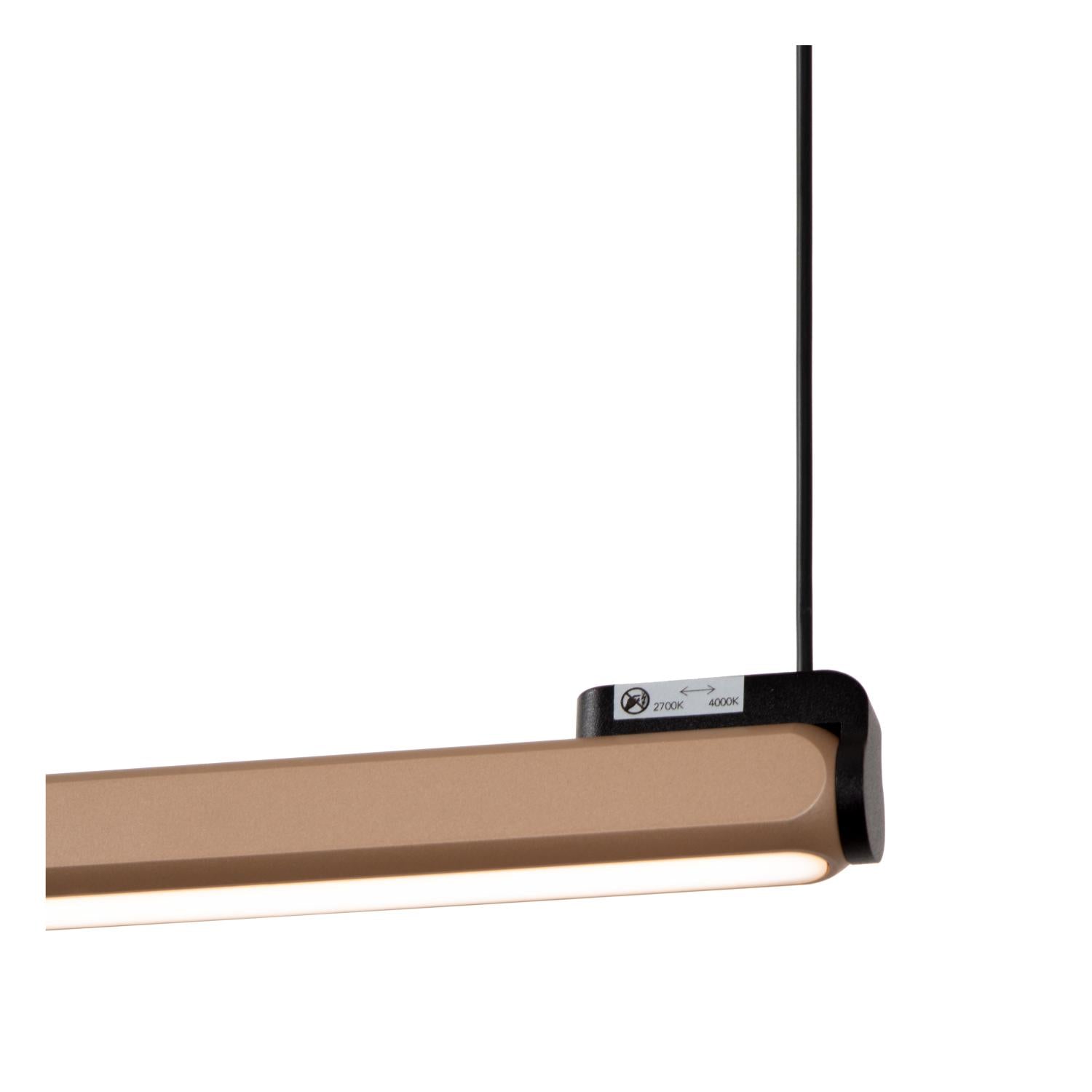 Lucide BRAGA - Hanglamp - LED Dimb. - CCT - 1x36W 2700K/4000K - Handbewegingssensor - Koffie | Premium - KwaliteitWonen.nl