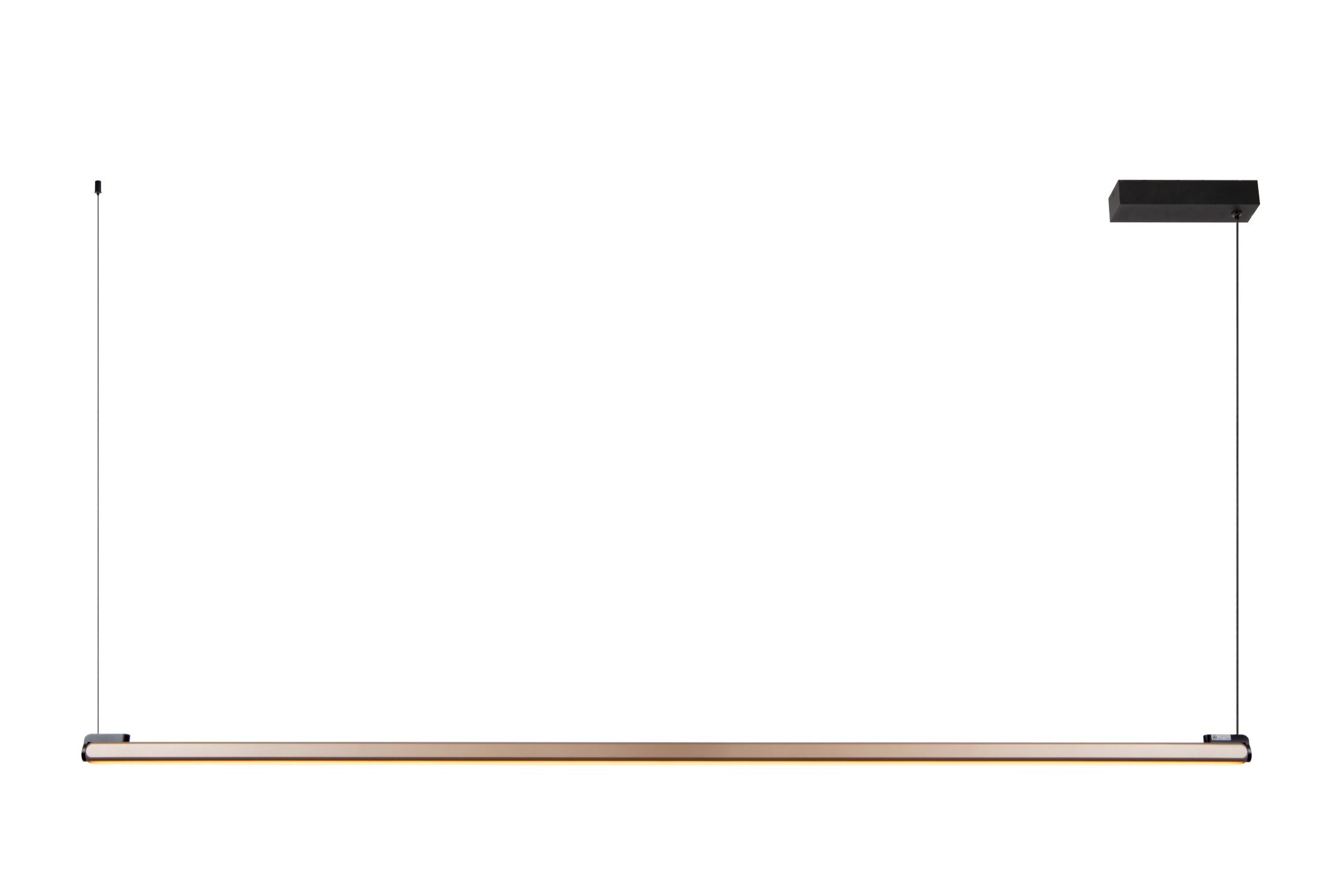Lucide BRAGA - Hanglamp - LED Dimb. - CCT - 1x36W 2700K/4000K - Handbewegingssensor - Koffie | Premium - KwaliteitWonen.nl