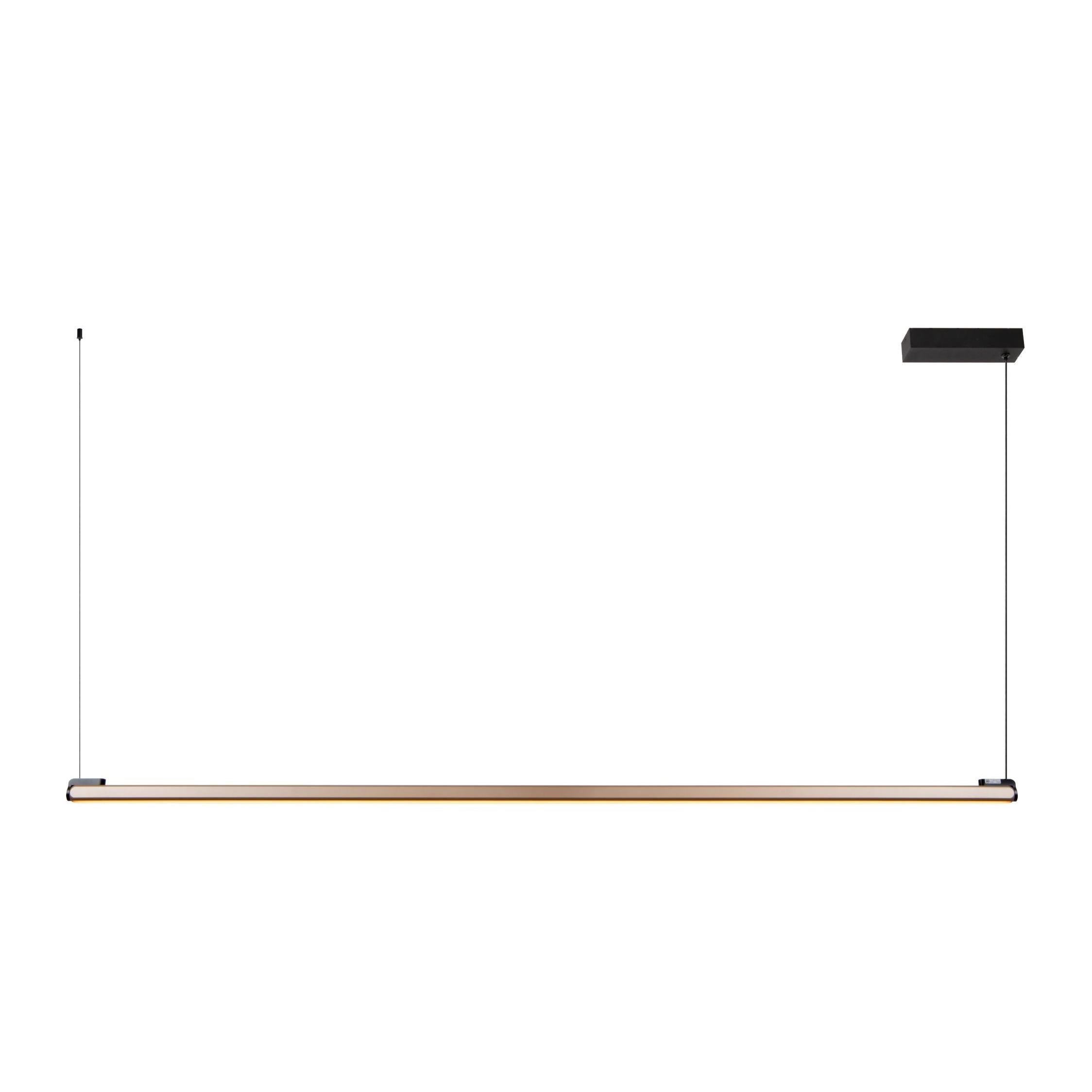 Lucide BRAGA - Hanglamp - LED Dimb. - CCT - 1x36W 2700K/4000K - Handbewegingssensor - Koffie | Premium - KwaliteitWonen.nl