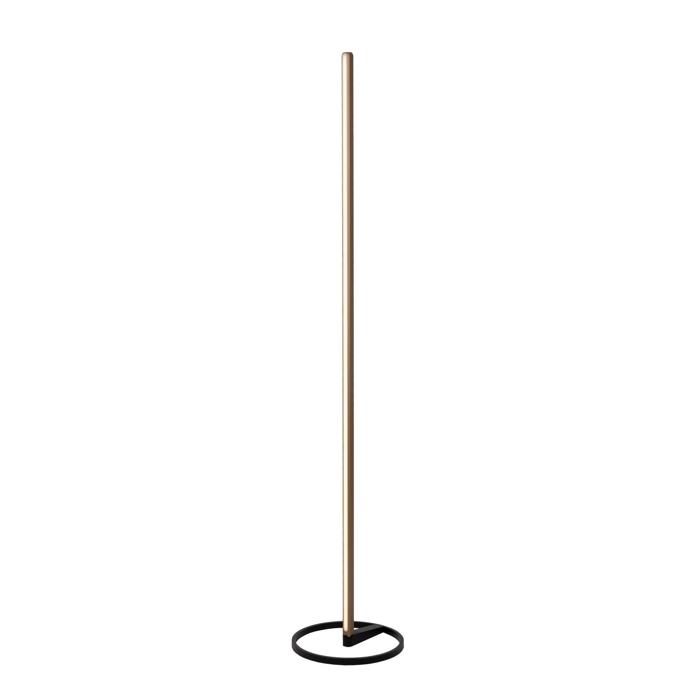 Lucide BRAGA - Vloerlamp - Ø 30 cm - LED Dimb. - CCT - 1x22W 2700K/4000K - Koffie | Premium - KwaliteitWonen.nl