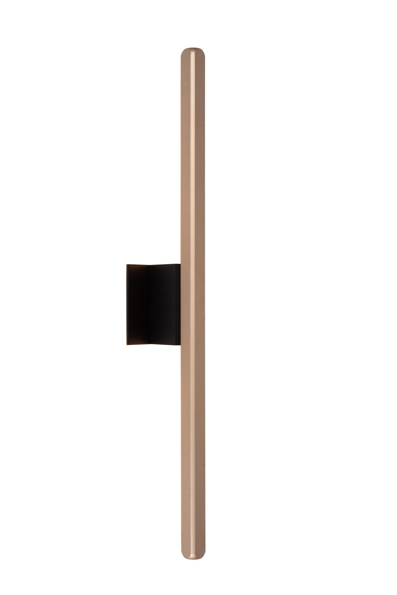 Lucide BRAGA - Wandlamp Binnen/Buiten - LED - 1x10W 2700K - IP54 - Koffie | Premium - KwaliteitWonen.nl