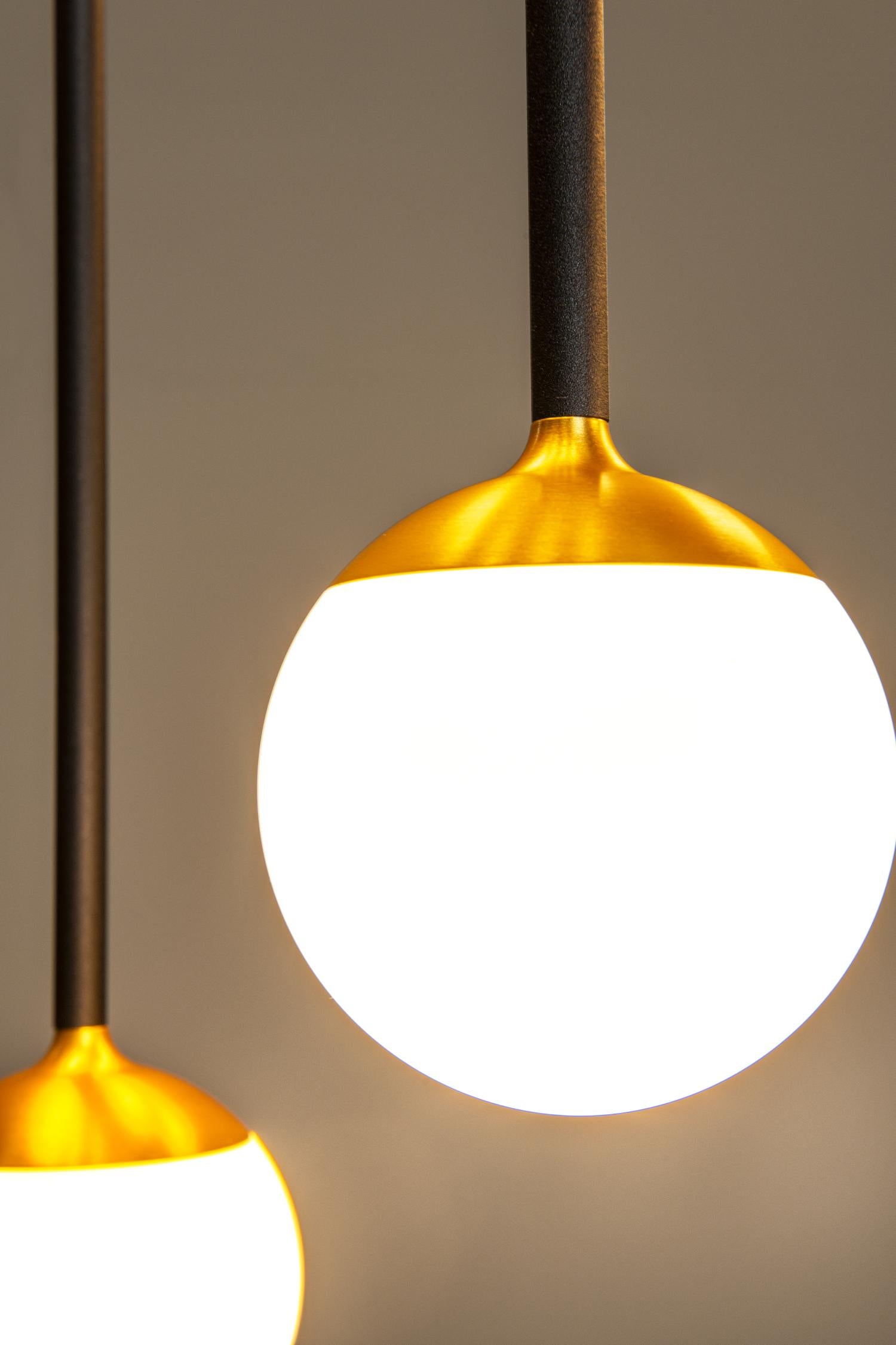 Lucide CALINA - Hanglamp - LED Dimb. - CCT - 12x7W 2200K/3300K - Met vervangbare LED-module - Zwart | Premium - KwaliteitWonen.nl