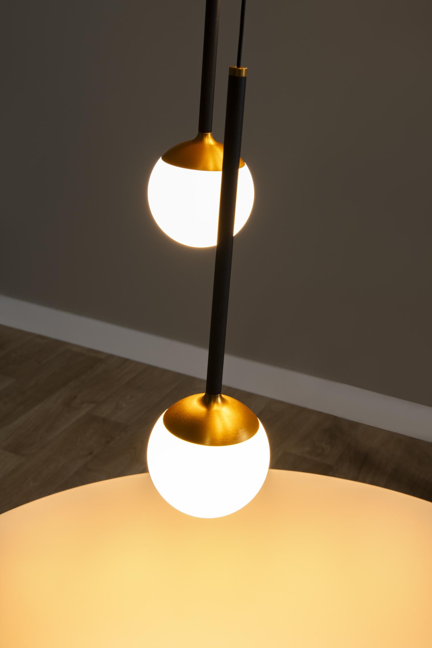 Lucide CALINA - Hanglamp - Ø 42 cm - LED Dimb. - 5x8,2W 2700K - Zwart | Premium - KwaliteitWonen.nl