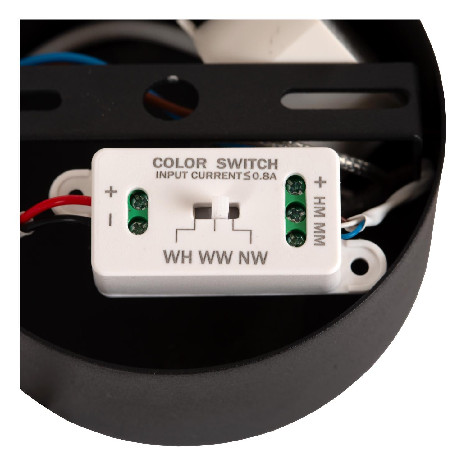 Lucide CALINA - Hanglamp - Ø 9,9 cm - LED Dimb. - CCT - 1x7W 2200K/3300K - Met vervangbare LED-module - Zwart | Premium - KwaliteitWonen.nl