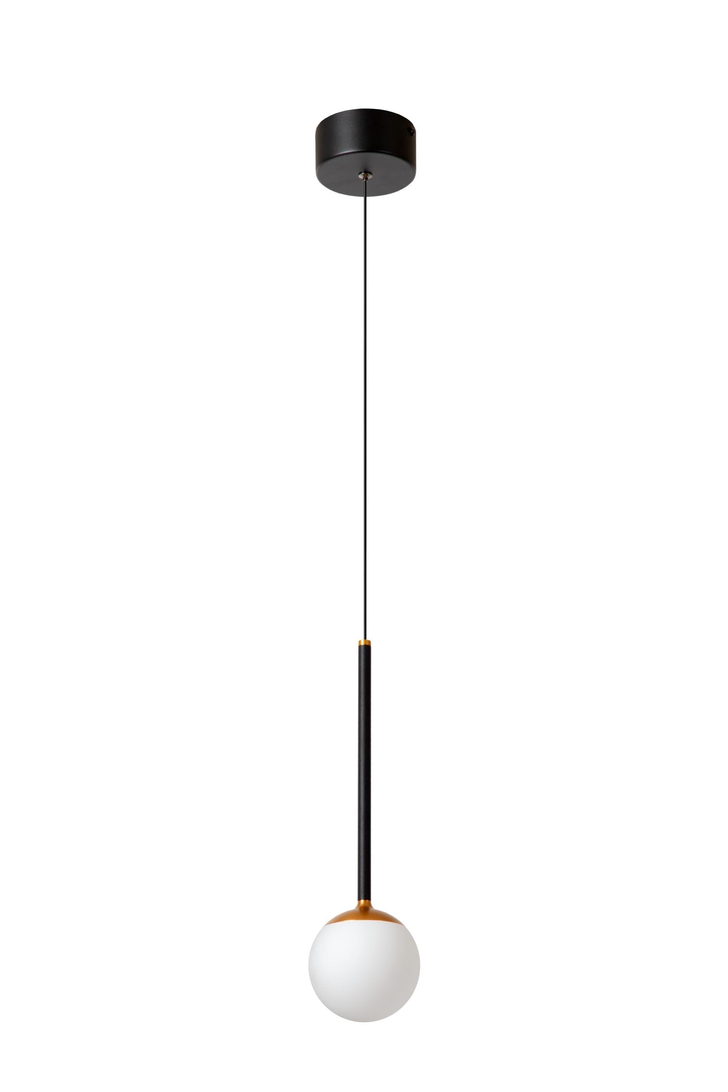 Lucide CALINA - Hanglamp - Ø 9,9 cm - LED Dimb. - CCT - 1x7W 2200K/3300K - Met vervangbare LED-module - Zwart | Premium - KwaliteitWonen.nl