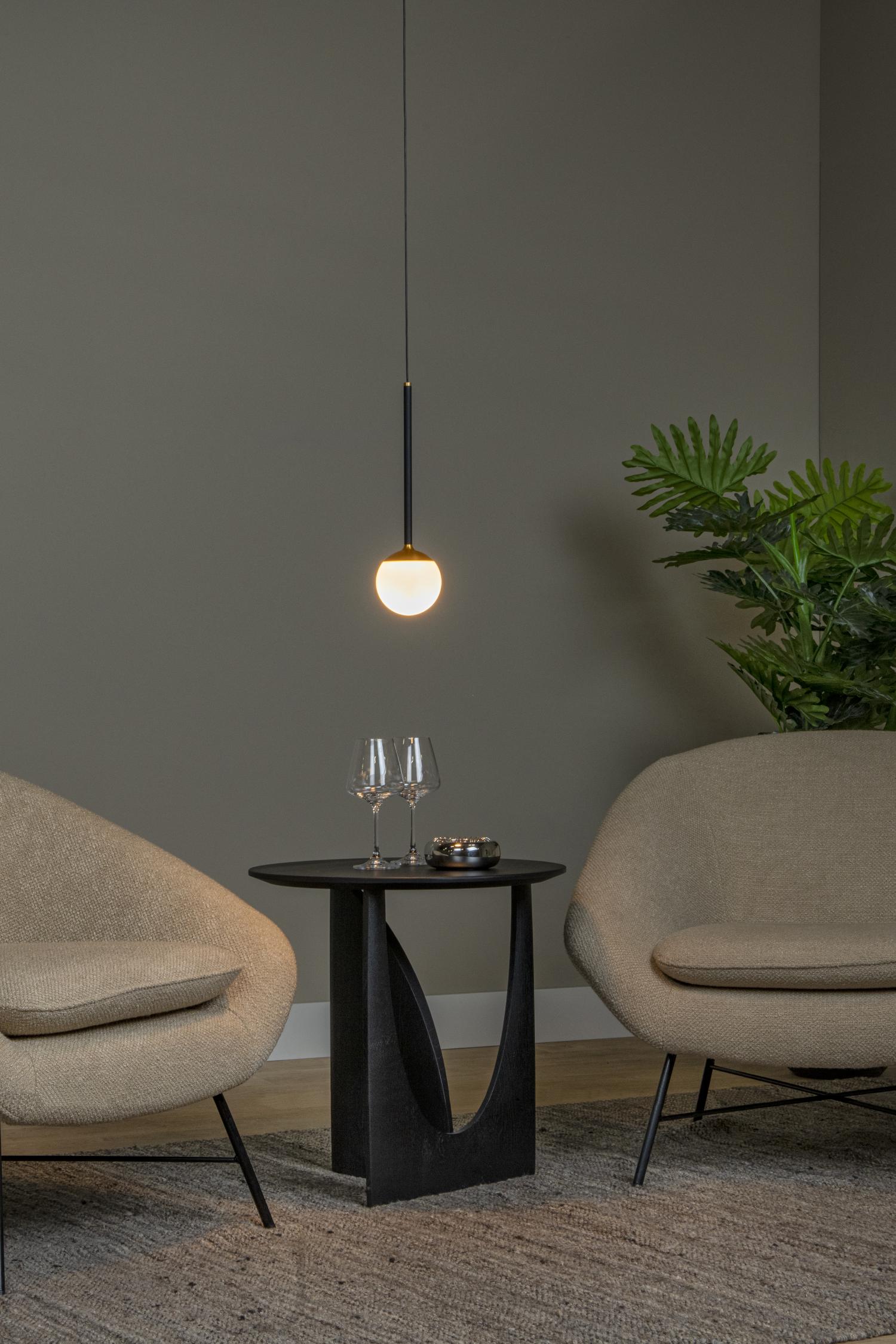 Lucide CALINA - Hanglamp - Ø 9,9 cm - LED Dimb. - CCT - 1x7W 2200K/3300K - Met vervangbare LED-module - Zwart | Premium - KwaliteitWonen.nl