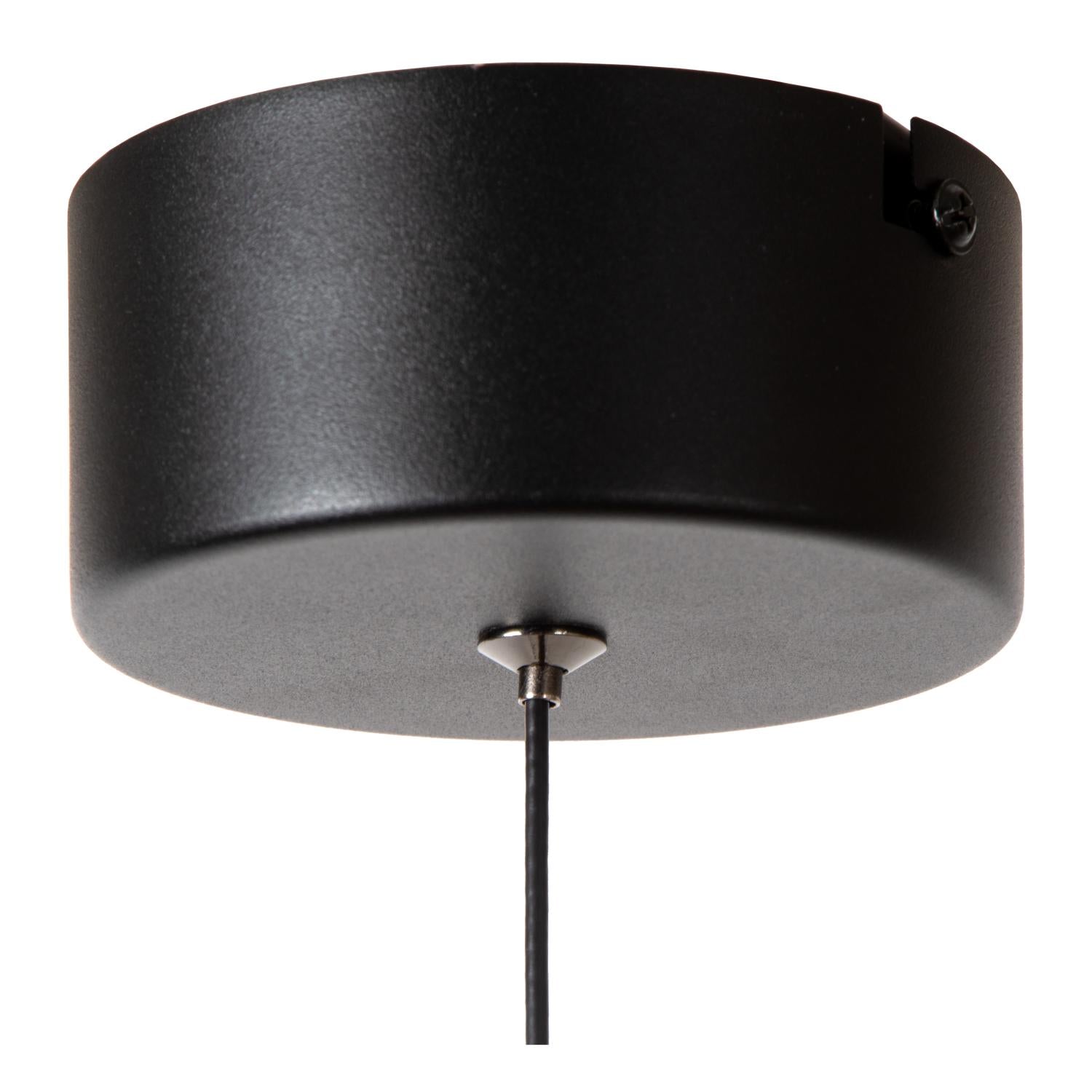 Lucide CALINA - Hanglamp - Ø 9,9 cm - LED Dimb. - CCT - 1x7W 2200K/3300K - Met vervangbare LED-module - Zwart | Premium - KwaliteitWonen.nl