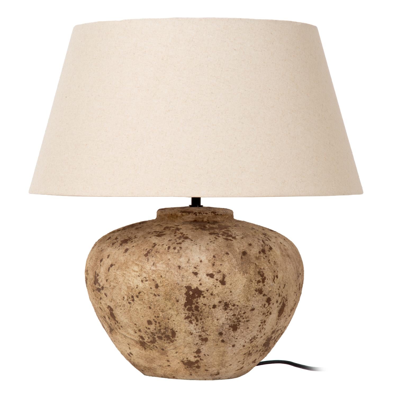 Lucide DAVINA - Tafellamp - Ø 55 cm - 1xE27 - Bruin | Vibes - KwaliteitWonen.nl