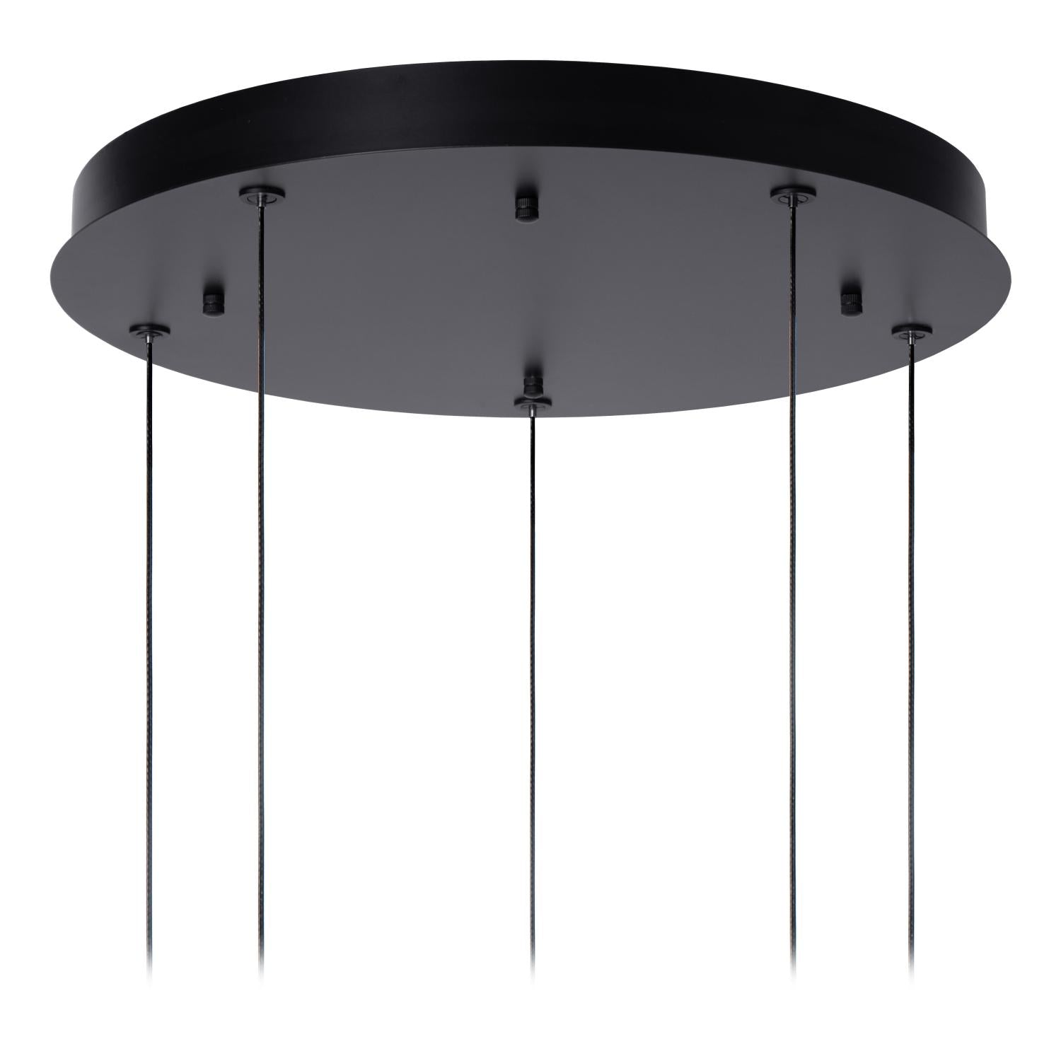Lucide GISELA - Hanglamp - Ø 48 cm - LED Dimb. - 5x3,8W 2700K - Amber | Premium - KwaliteitWonen.nl