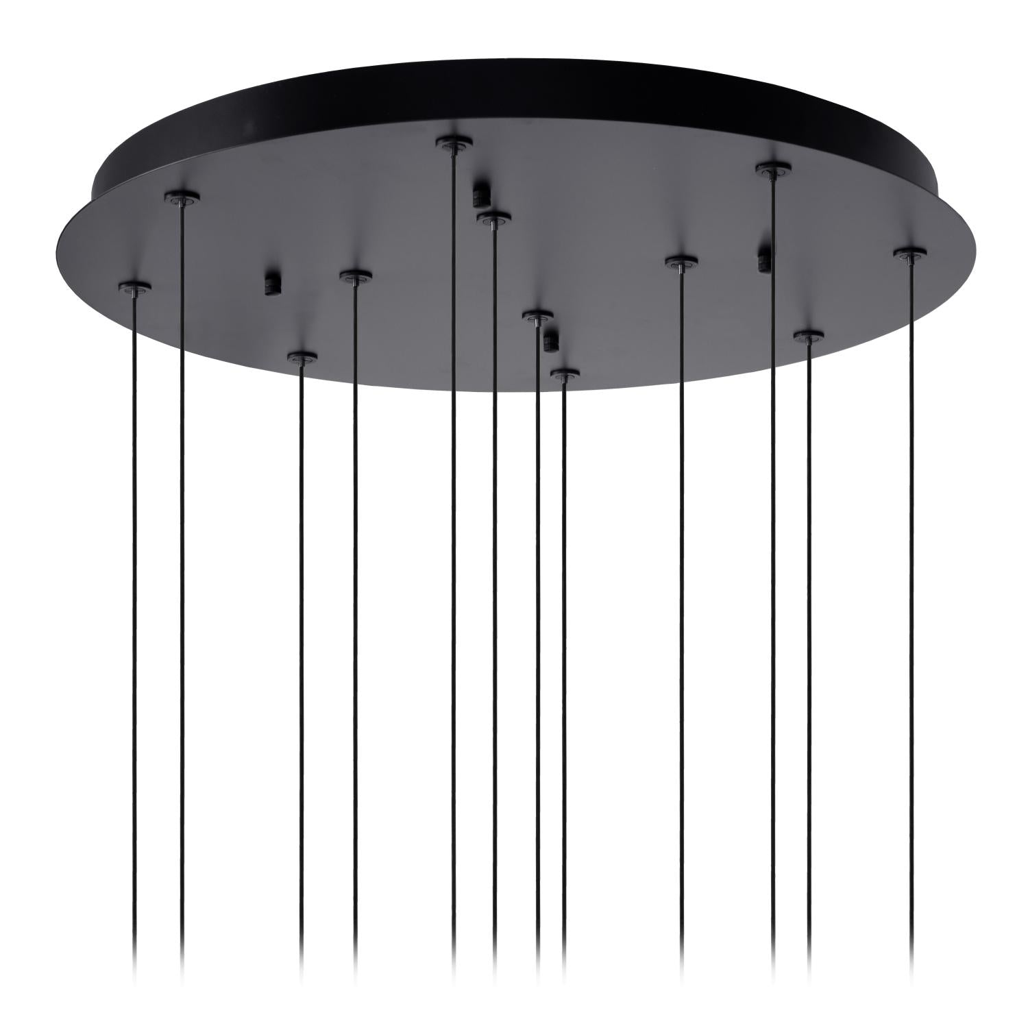 Lucide GISELA - Hanglamp - Ø 61 cm - LED Dimb. - 12x3,5W 2700K - Geschikt voor vide en hoge plafonds - Amber | Premium - KwaliteitWonen.nl