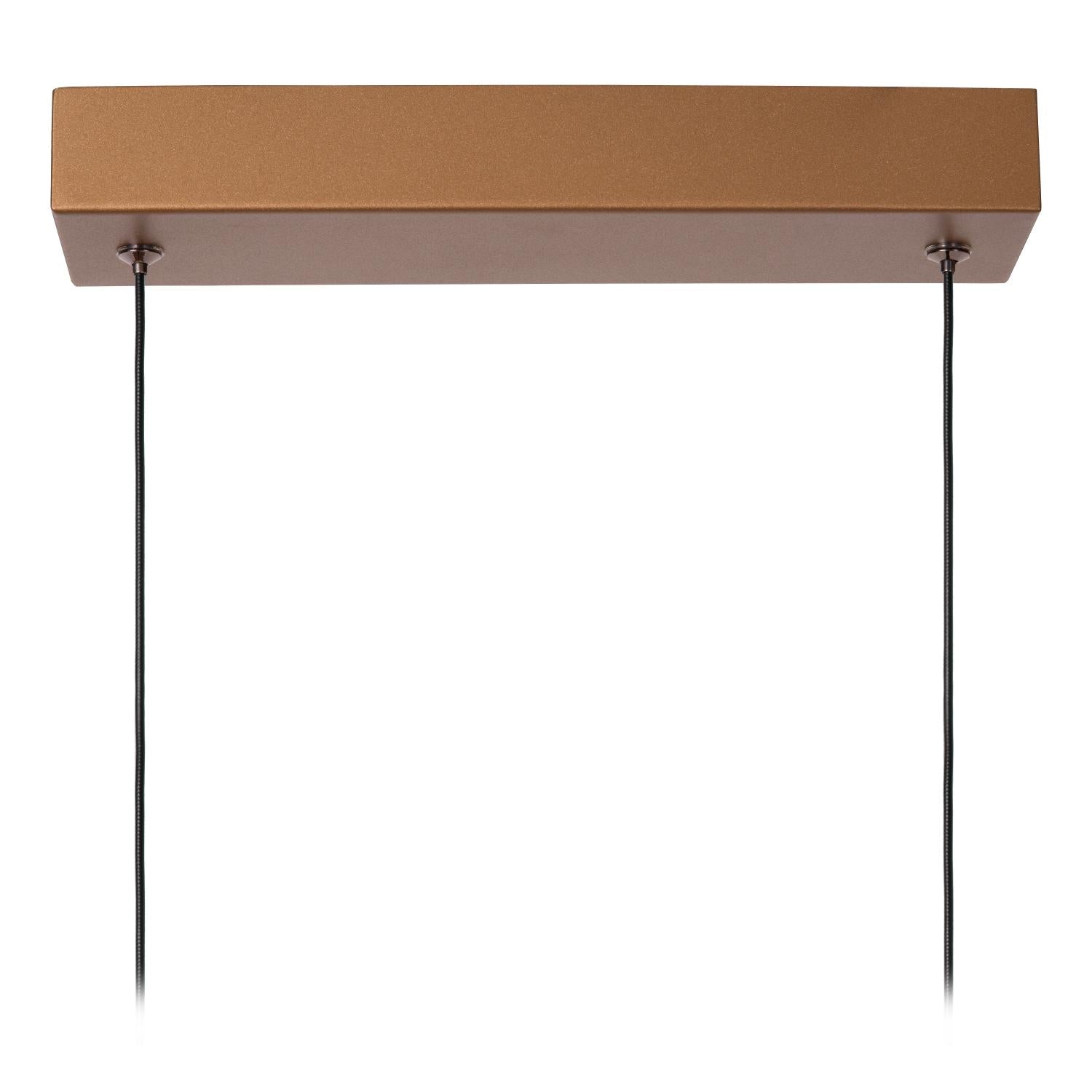 Lucide JANDERIN - Hanglamp - LED Dimb. - CCT - 2x16,5W 2200K/3300K - Handbewegingssensor - Champagne kleur | Vibes - KwaliteitWonen.nl