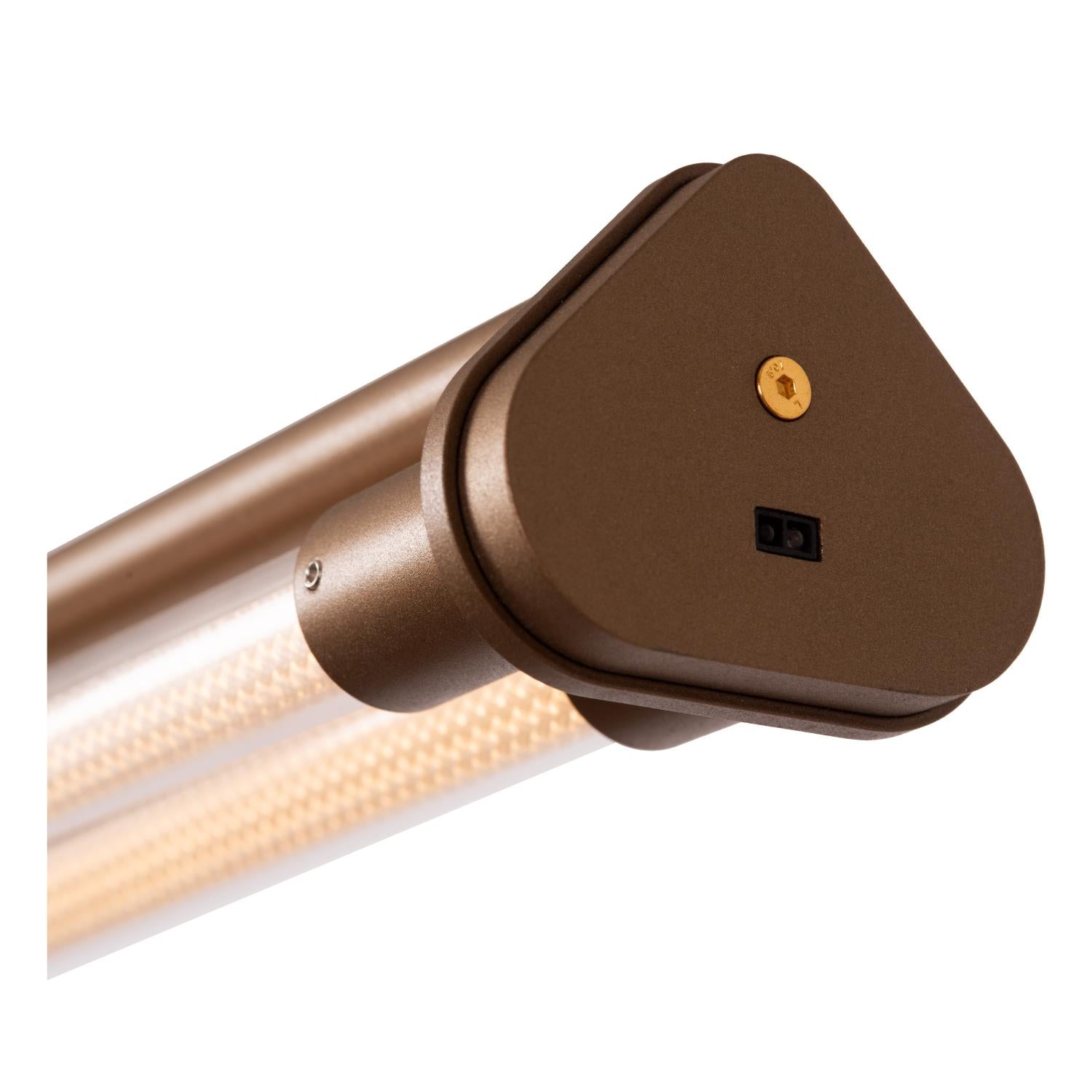 Lucide JANDERIN - Hanglamp - LED Dimb. - CCT - 2x16,5W 2200K/3300K - Handbewegingssensor - Champagne kleur | Vibes - KwaliteitWonen.nl