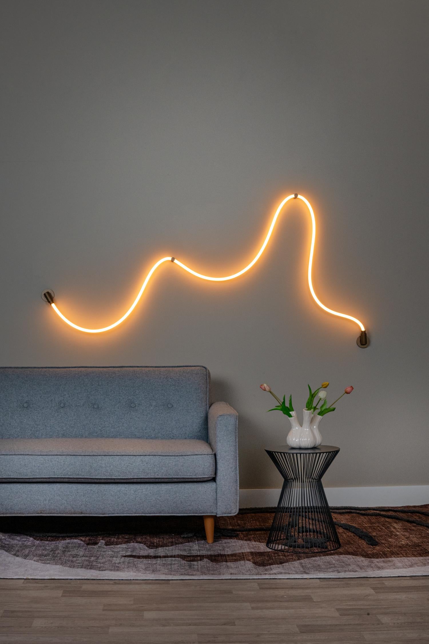 Lucide JANDERIN - Wandlamp - LED Dimb. - CCT - 1x48W 2200K/3300K - Handbewegingssensor - Champagne kleur | Vibes - KwaliteitWonen.nl