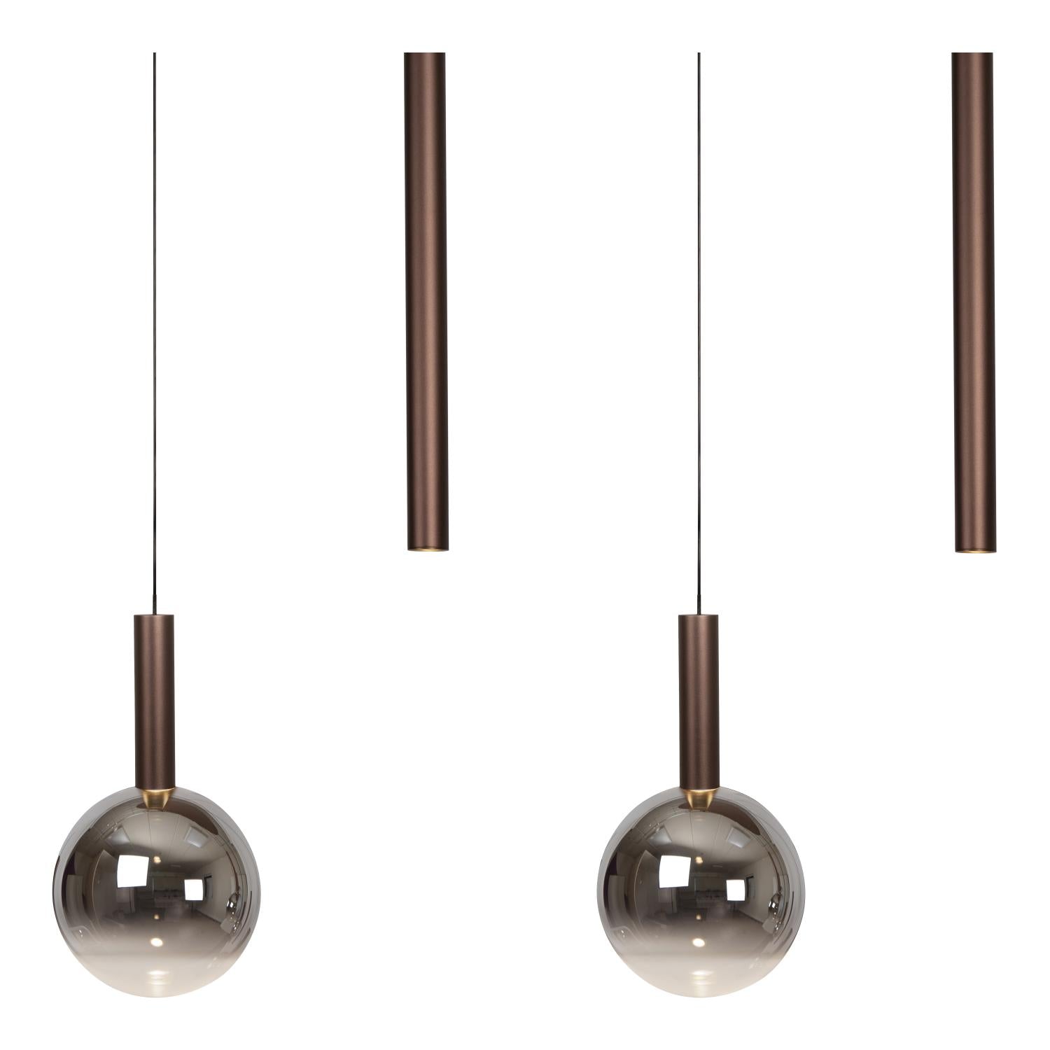 Lucide JASMINE - Hanglamp - LED Dimb. - CCT - 7x4W 2200K/3300K - Koper | Premium - KwaliteitWonen.nl