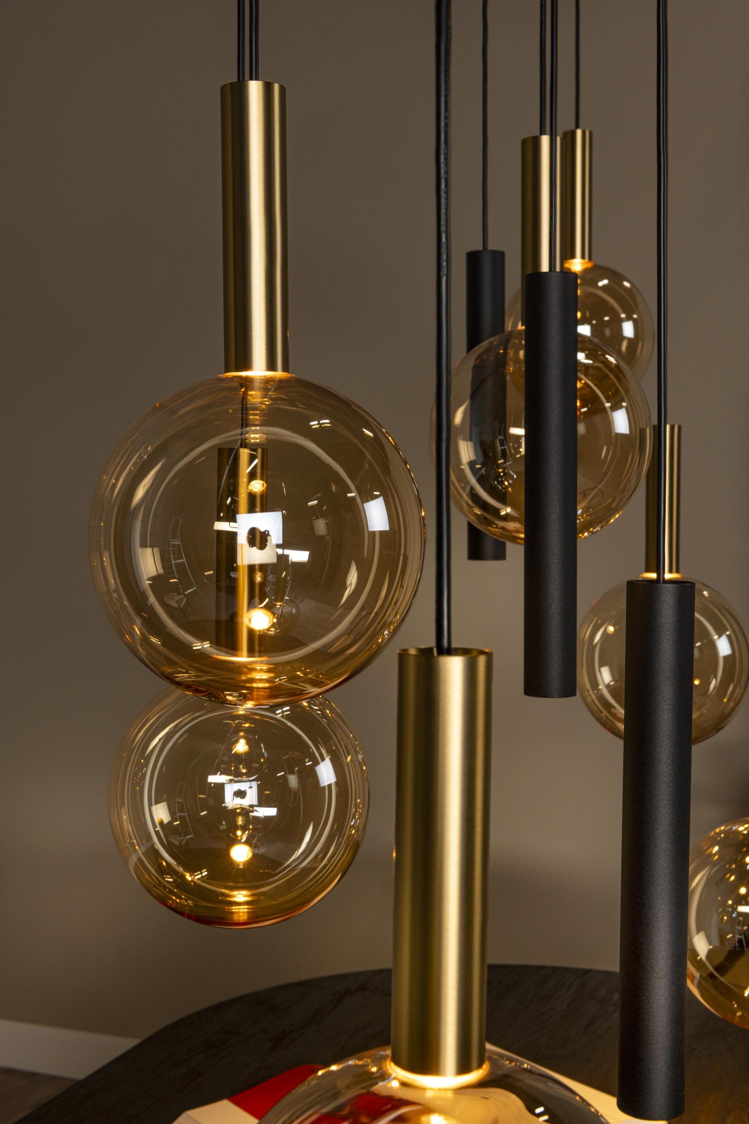 Lucide JOSIANE - Hanglamp - 7xG9 - Zwart | Vibes - KwaliteitWonen.nl