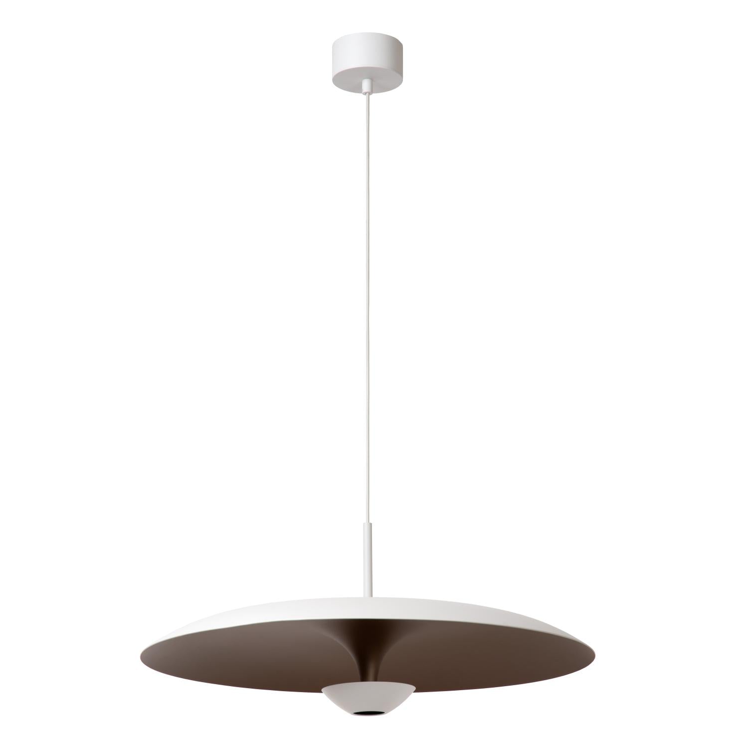 Lucide KENNETH - Hanglamp - Ø 60 cm - LED Dimb. - 1x16W 2700K - Wit | Premium - KwaliteitWonen.nl